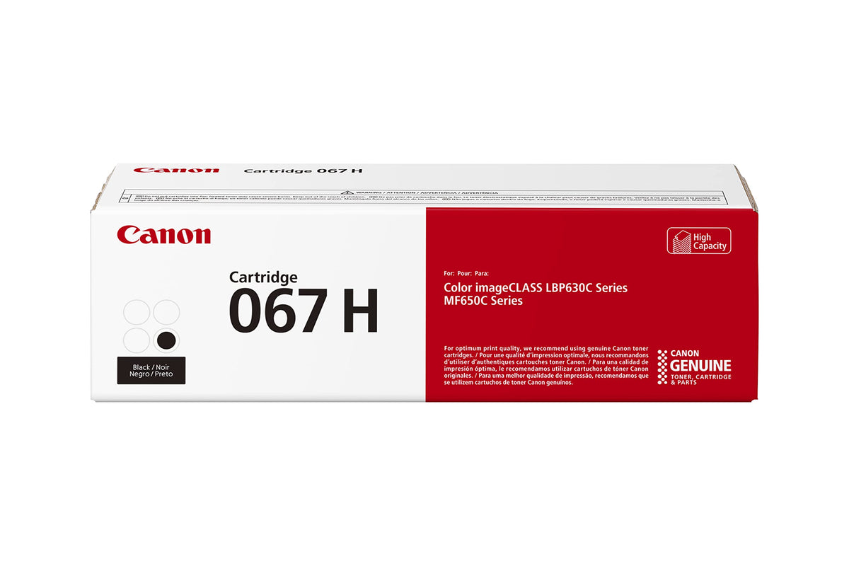 Canon Original 067 Schwarze Tonerpatrone Hohe Kapazität Kompatibel mit LBP633Cdw, LBP632Cdw, MF652Cdw, MF653Cdw, MF654Cdw, MF656Cdw