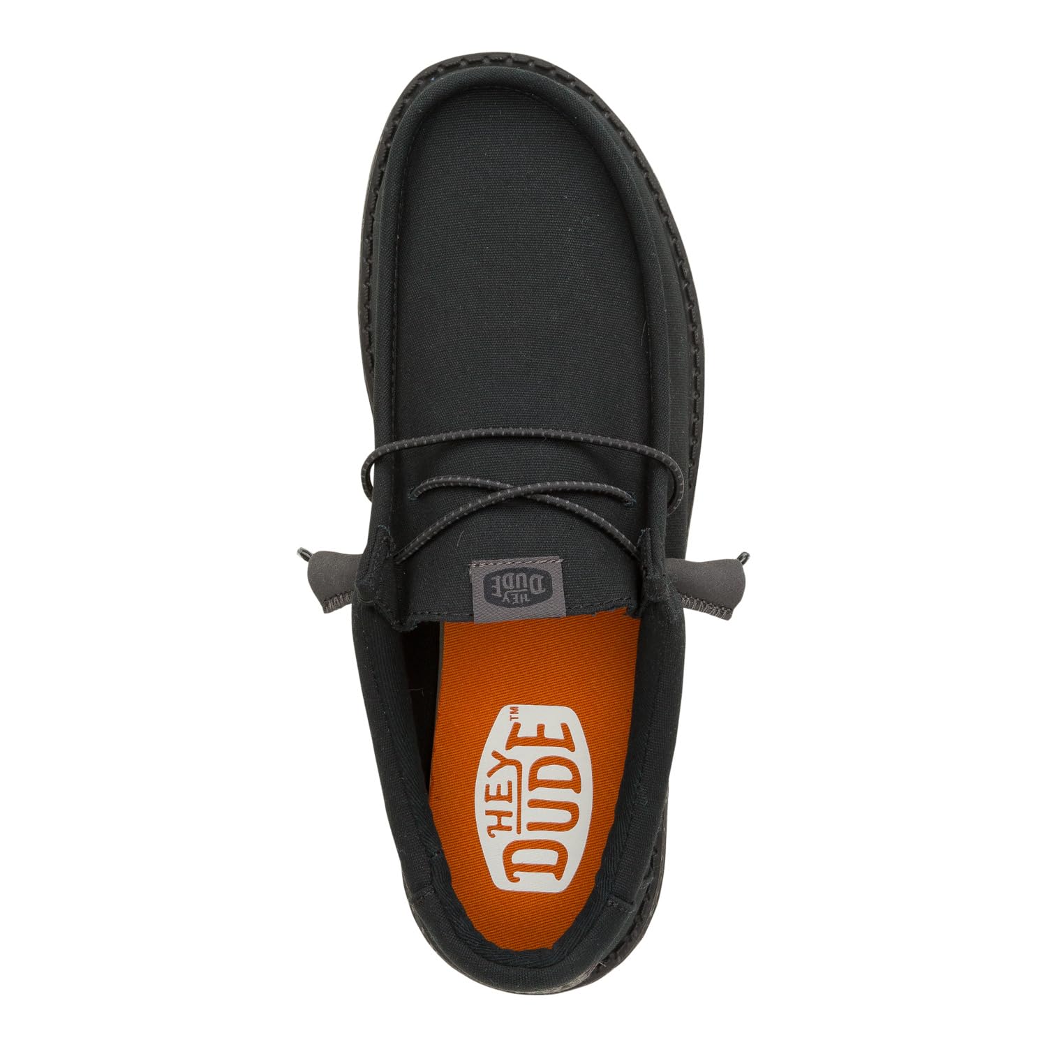 HEYDUDE Wally Canvas Mono Black/Clay Size 11, Men’s Shoes, Slip-on Loafers, Comfortable & Light-Weight