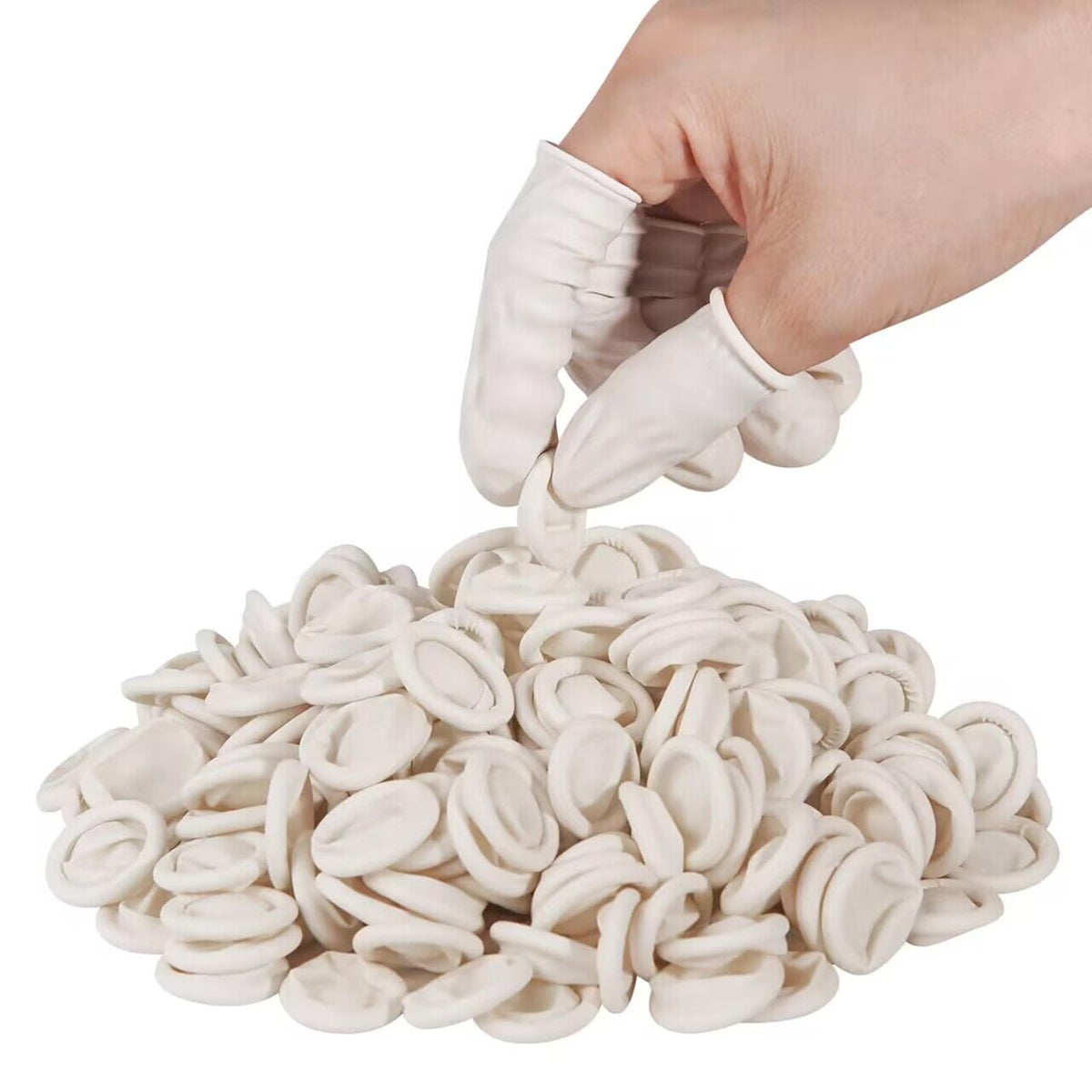 tifanso Finger Cots Disposable, Medium Finger Thumb Gloves Protectors, Sleeves Covers Protection for Fingertips (Approx.210 PCS)