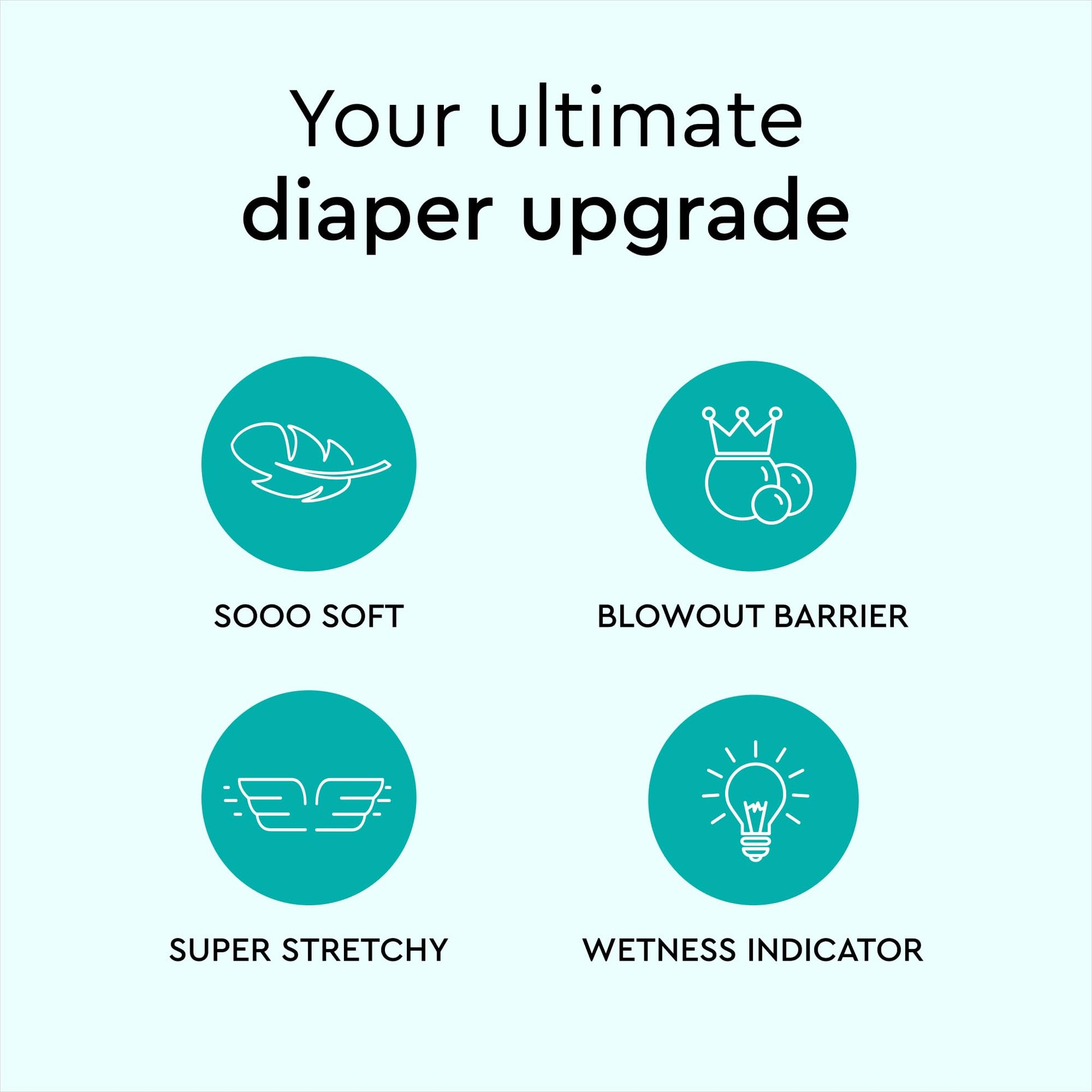 LILLYDOO Baby Diapers - Size 1 (4-11 lbs), Half-Monthly Supply (72 Count), Leak Protection, Skin-Friendly, Ultrasoft, Perfume- & Chlorine-Free, Hypoallergenic, Dermatologist Tested, Oeko-TEX®