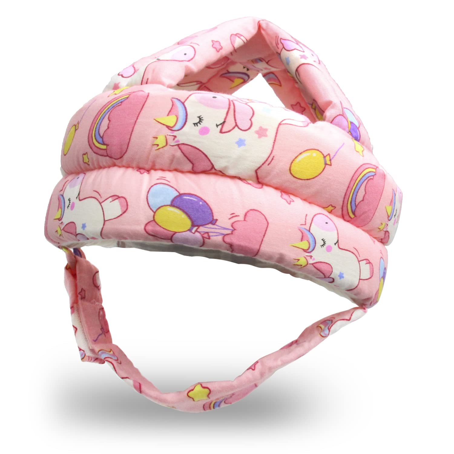 REFLYAWAY Baby Head Protector Baby Helmet for Crawling Walking, No Bumps Safety Head Adjustable Protective Cap for Walking, Playing (Unicorn)