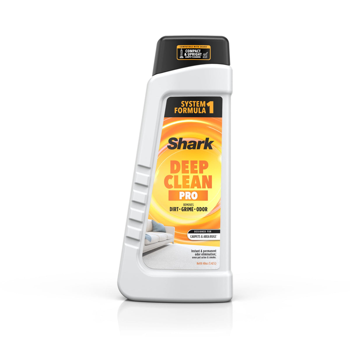 Shark CarpetXpert Tiefenreiniger Pro Formel für alle Shark Stand- und tragbaren Teppichreiniger, für alle Teppiche, Polstermöbel und Teppichböden geeignet, beseitigt hartnäckige Tierverschmutzungen und Gerüche, 1,4 Liter, EXCM48