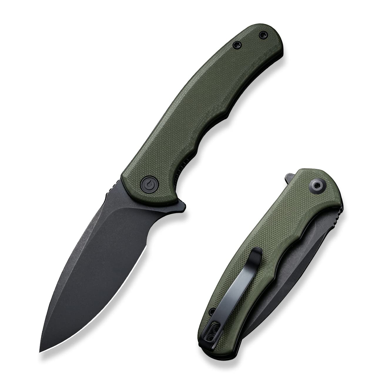 CIVIVI Mini Praxis Klapptaschenmesser, 2.98" D2 Stahlklinge G10 Griff Kleines EDC Messer mit Taschenclip für Männer Frauen, Scharfe Camping Überleben Wandermesser C18026C-1