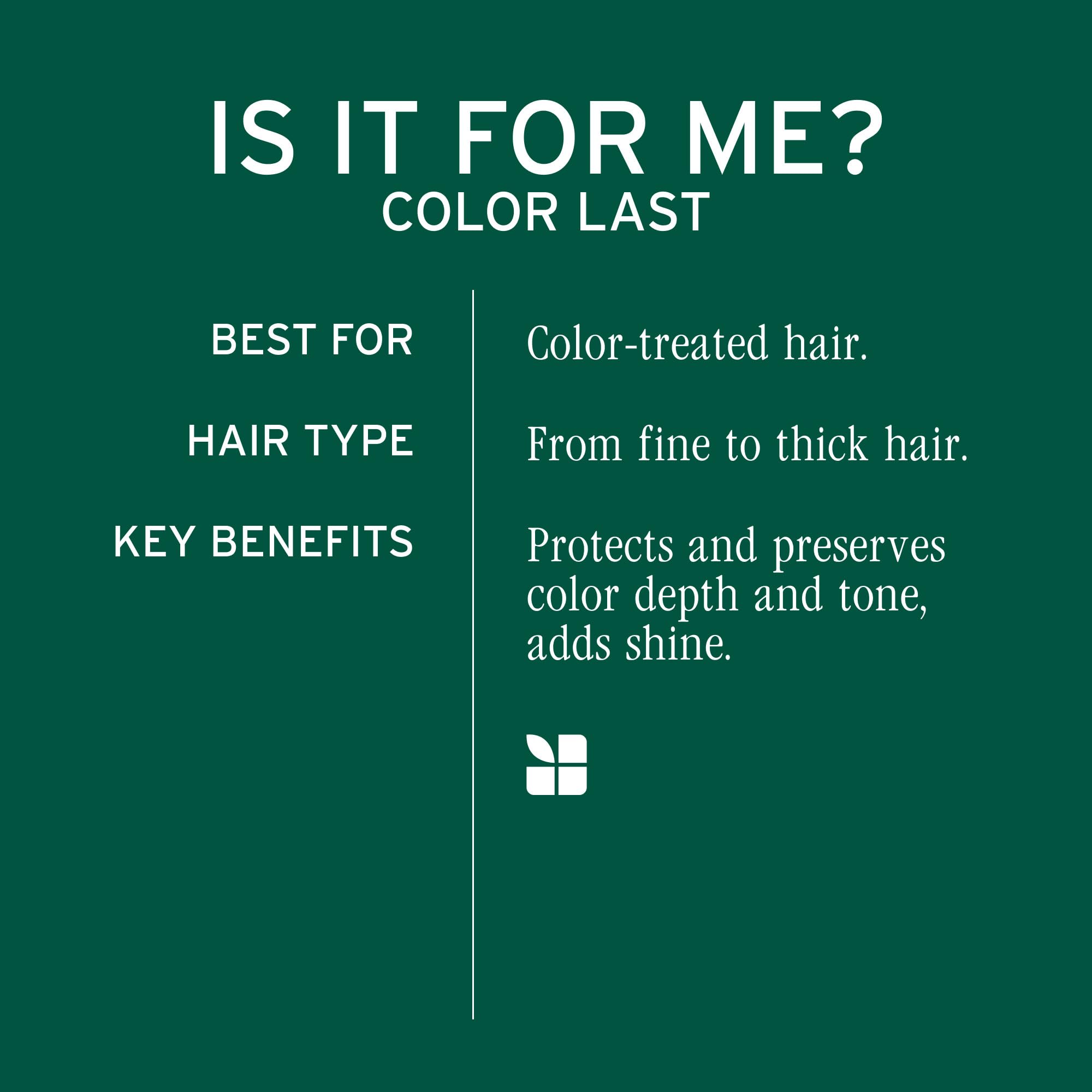 Biolage Color Last Shampoo - For Color-Treated Hair, Nourishes, Strengthens, Hydrates, Soybean Oil & Stearic Acid, Paraben & Mineral Oil-Free, Vegan, 13.5 Fl Oz, Packaging May Vary