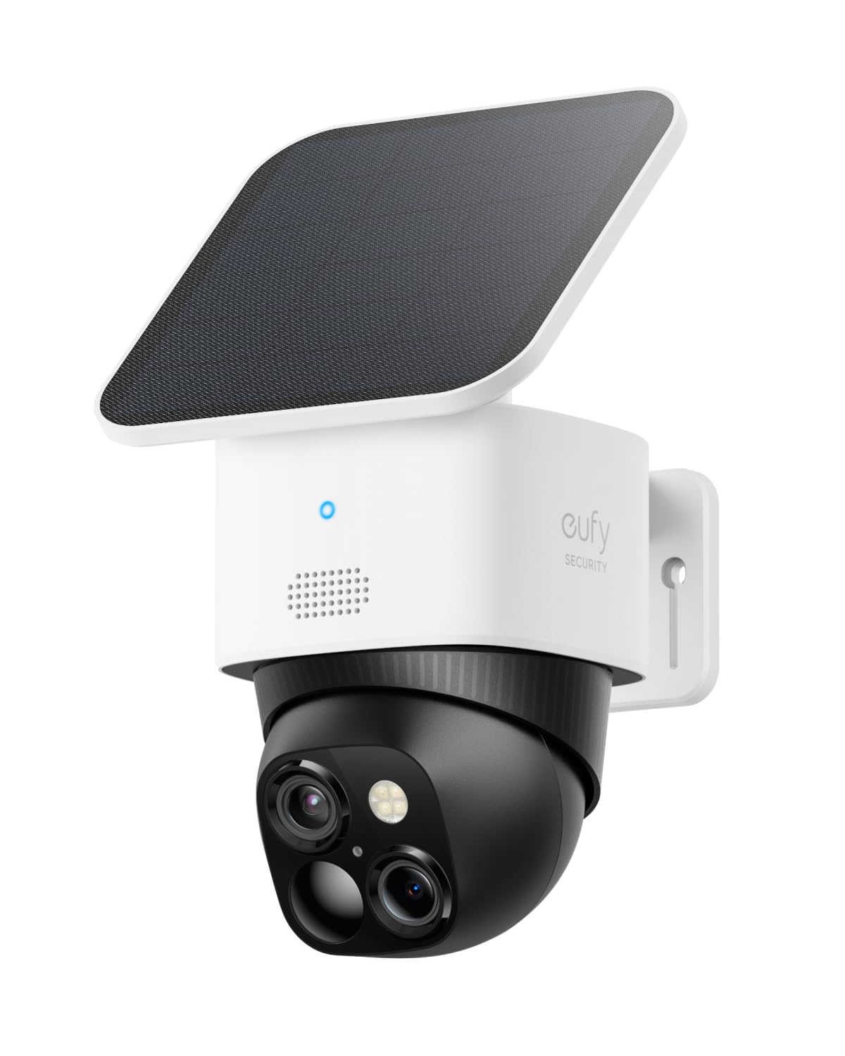 eufy Security SoloCam S340, Solar Security Cameras Wireless Outdoor, Cameras for Home Security, 360 degrees Pan & Tilt Surveillance, No Blind Spots, 2.4 GHz Wi-Fi, No Monthly Fee, HomeBase S380 Compatible