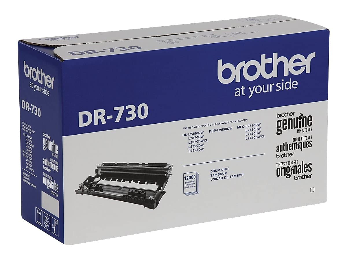 Brother Genuine DR730 Drum Unit, Up To 12,000 Page Yield Black