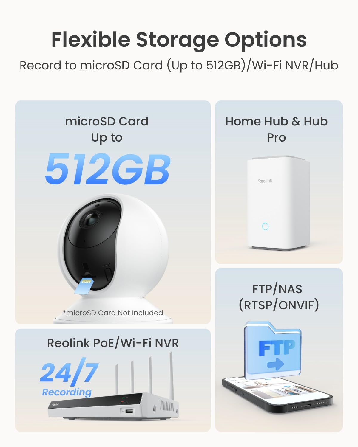 REOLINK E1 Pro 3K PT Wi-Fi Indoor Camera for Baby & Pet Monitoring, Auto Tracking, 5MP Night Vision Enhanced by F1.6 Aperture, Person/Pet/Baby Crying Detection, 2.4/5GHz Wi-Fi, Two-Way Audio