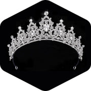 Kamirola - Queen Crown and Tiaras Princess Crown for Women and Girls Crystal Headbands for Bridal, Princess for Wedding and Party（01） (Silver)
