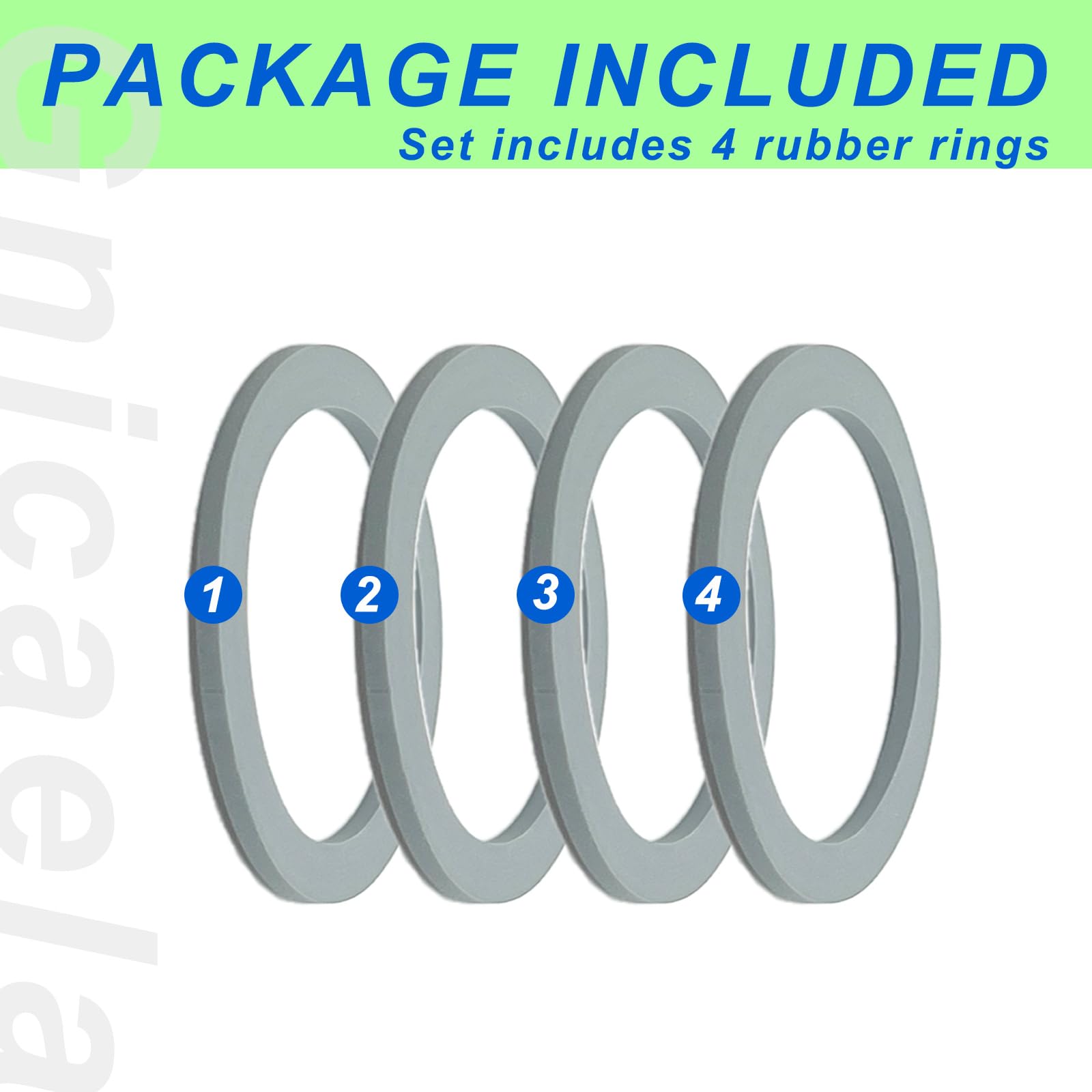 Blender Gasket Replacement Parts, Rubber Ring Seal Rings Blender Accessories for Oster and Osterizer Blender (4 Pieces)