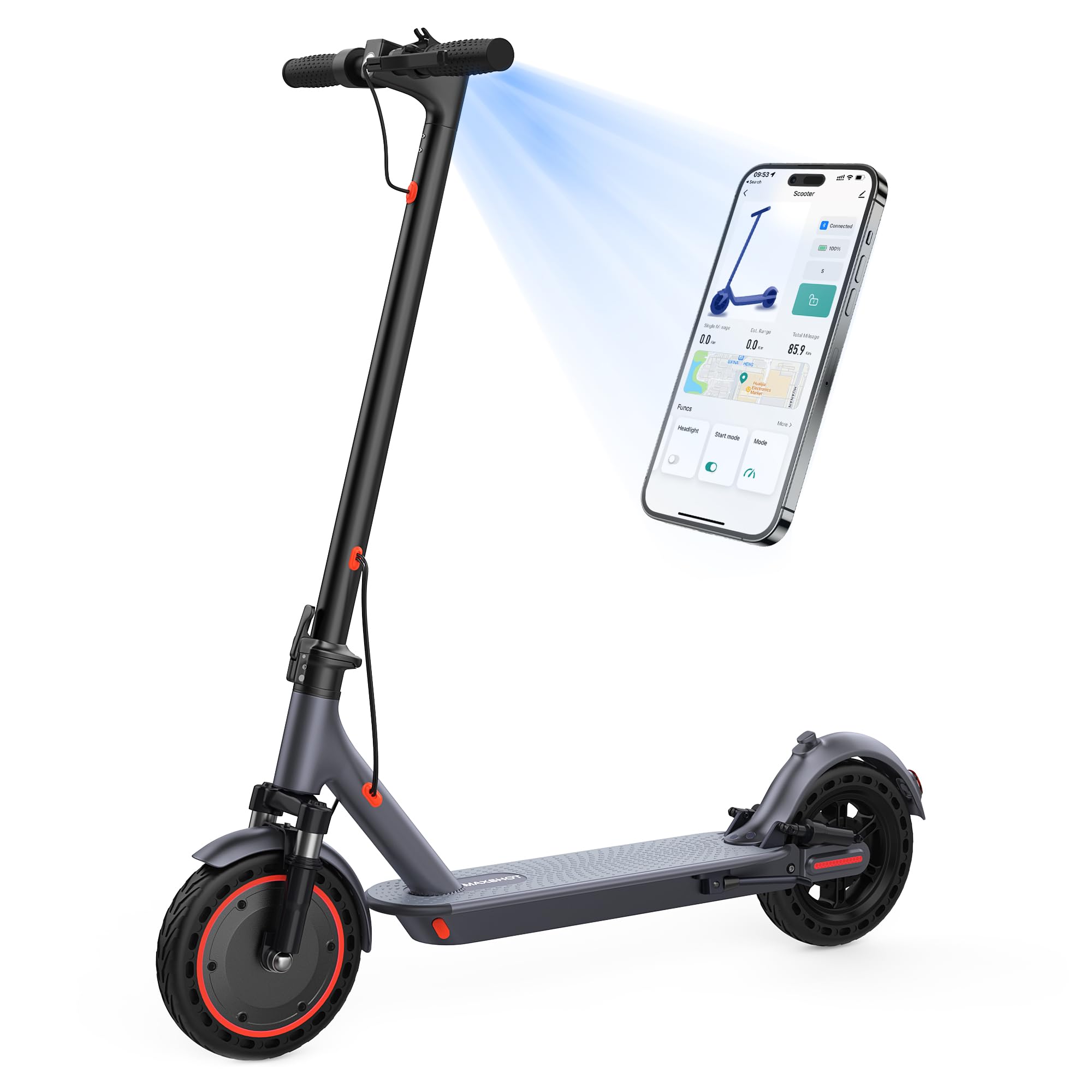 Elektroroller für Erwachsene, 8,5/10/14 Zoll Reifen, 30/35 km/h, 350W/500W Motor, 34-45 km Reichweite, klappbarer E-Scooter mit Doppelaufhängung, APP (V1/SPRO/MAX/PRO/X1/X1PRO)