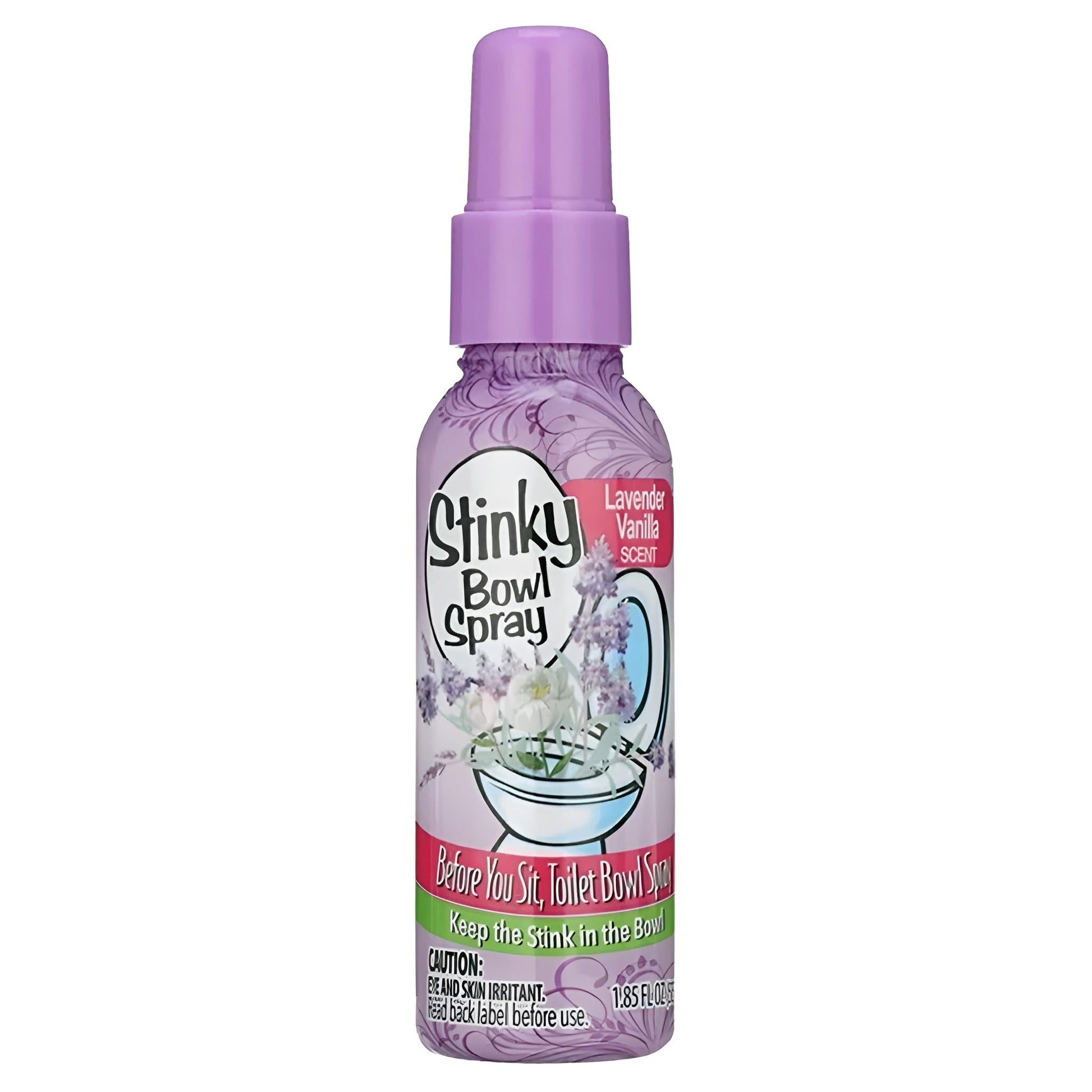 Set of 4 Stinky Bowl Spray 1.85oz - Before You Go Toilet Bathroom Deodorizer - Features Fresh Citrus Scent and Lavender Scent!