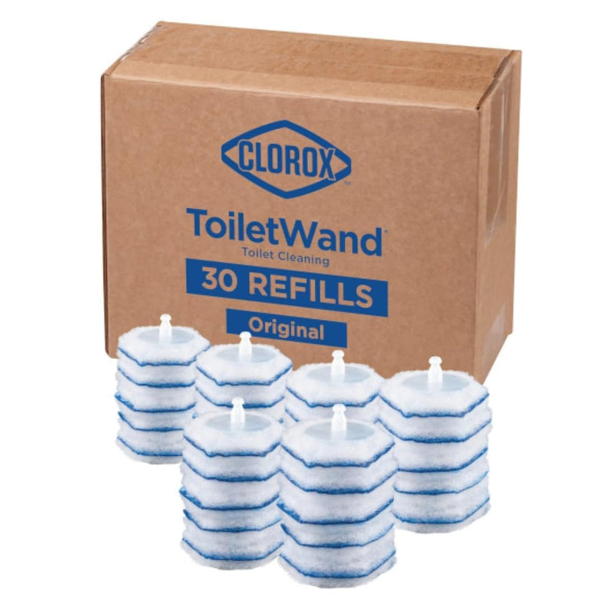 Clorox ToiletWand Desinfektions-Nachfüllpackung, Einweg-Wandköpfe, 30 Stück (Verpackung kann abweichen)