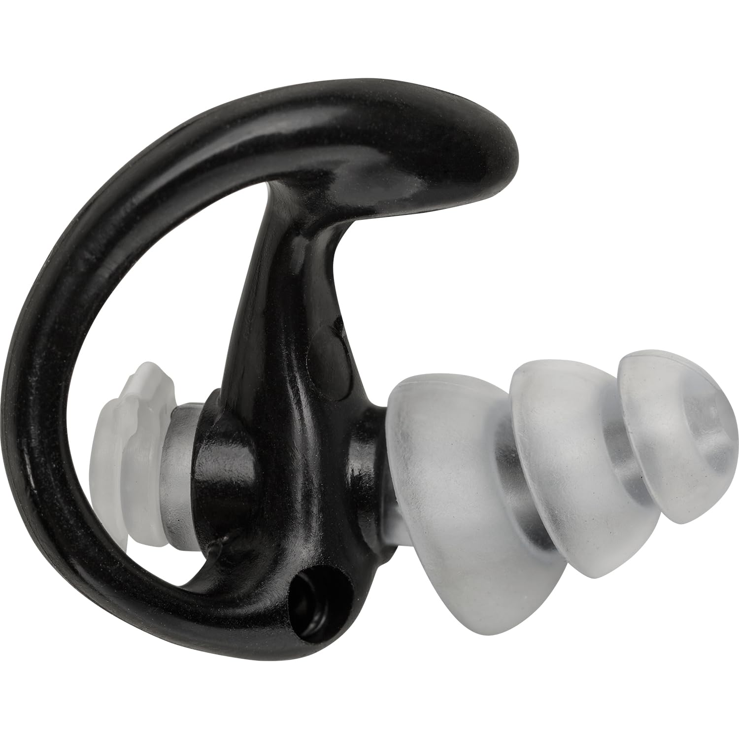 SureFire EP4 Sonic Defenders Plus filtered Earplugs, triple flanged design, reusable, Black, Medium