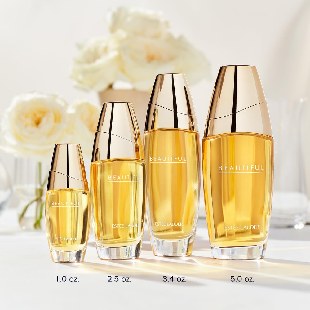 Estée Lauder Beautiful Eau de Parfum Spray with Notes of Rose, Lily, Tuberose & Orange Flower | Perfumes for Women, 1.0 Fl Oz