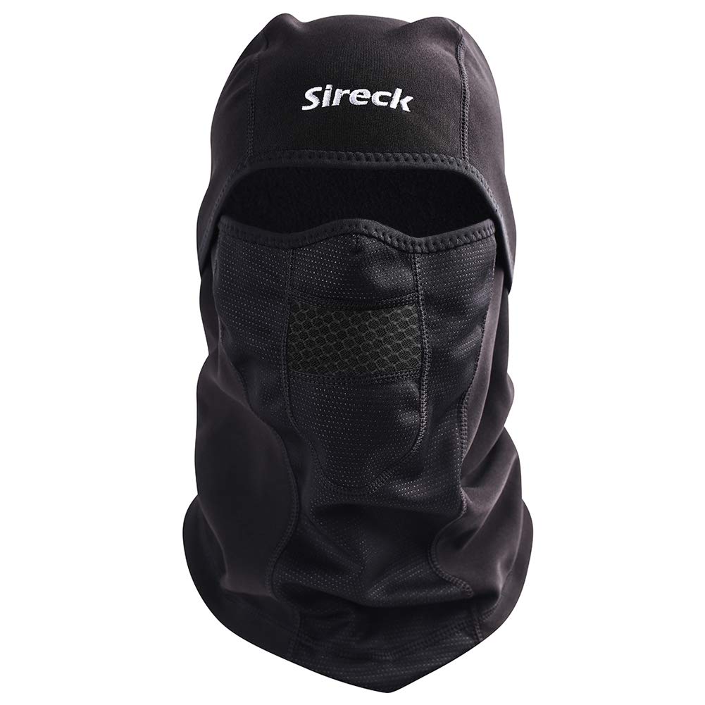 Sireck Cold Weather Balaclava Ski Mask, Water Resistant and Windproof Fleece Thermal Face Mask, Cycling Motorcycle Neck Warmer Hood Winter Gear for Men Women