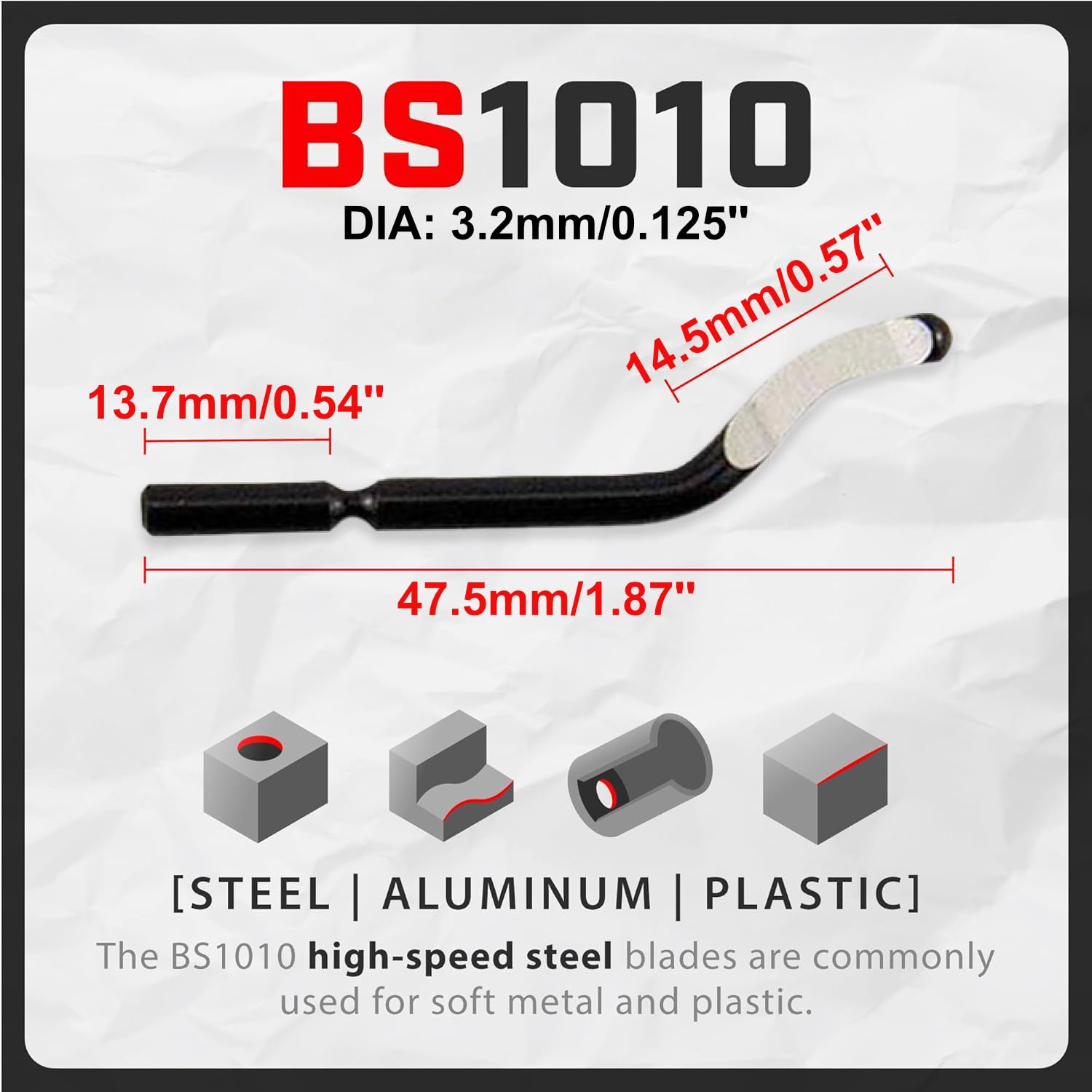 AFA Tooling - Deburring Tool Anodized Silky Silver Handle with 11 High-Speed Steel Blades, Deburring Tool 3D Printing, Reamer Tool for Metal, PVC, Copper Pipe, Plastic, Steel, Resin & 3D Printed Edges