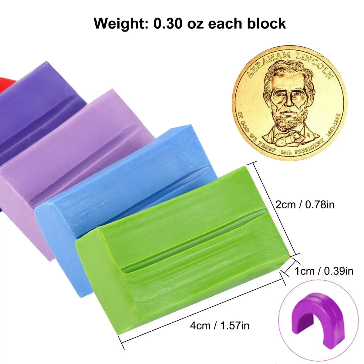 CiaraQ 24 Colors Small Block Polymer Clay Starter kit, Oven Bake Clay, CPSC Conformed Non-Toxic Molding DIY Clay, Great for Kids, Beginners