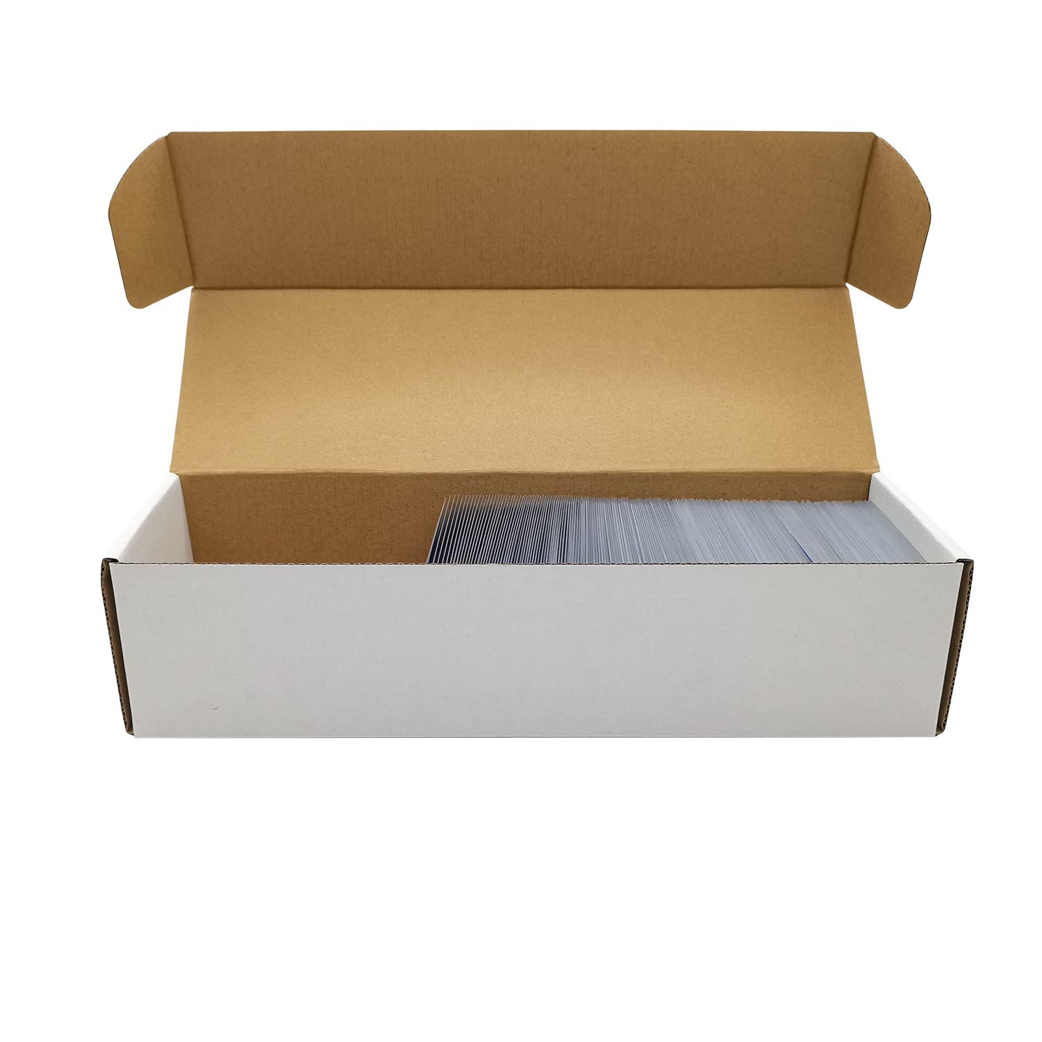 Fageverld Trading Card Storage Box, Mtg Storage Box with Dividers, Cardboard Collector Box for TCG, Baseball Sports Cards, 6 Count