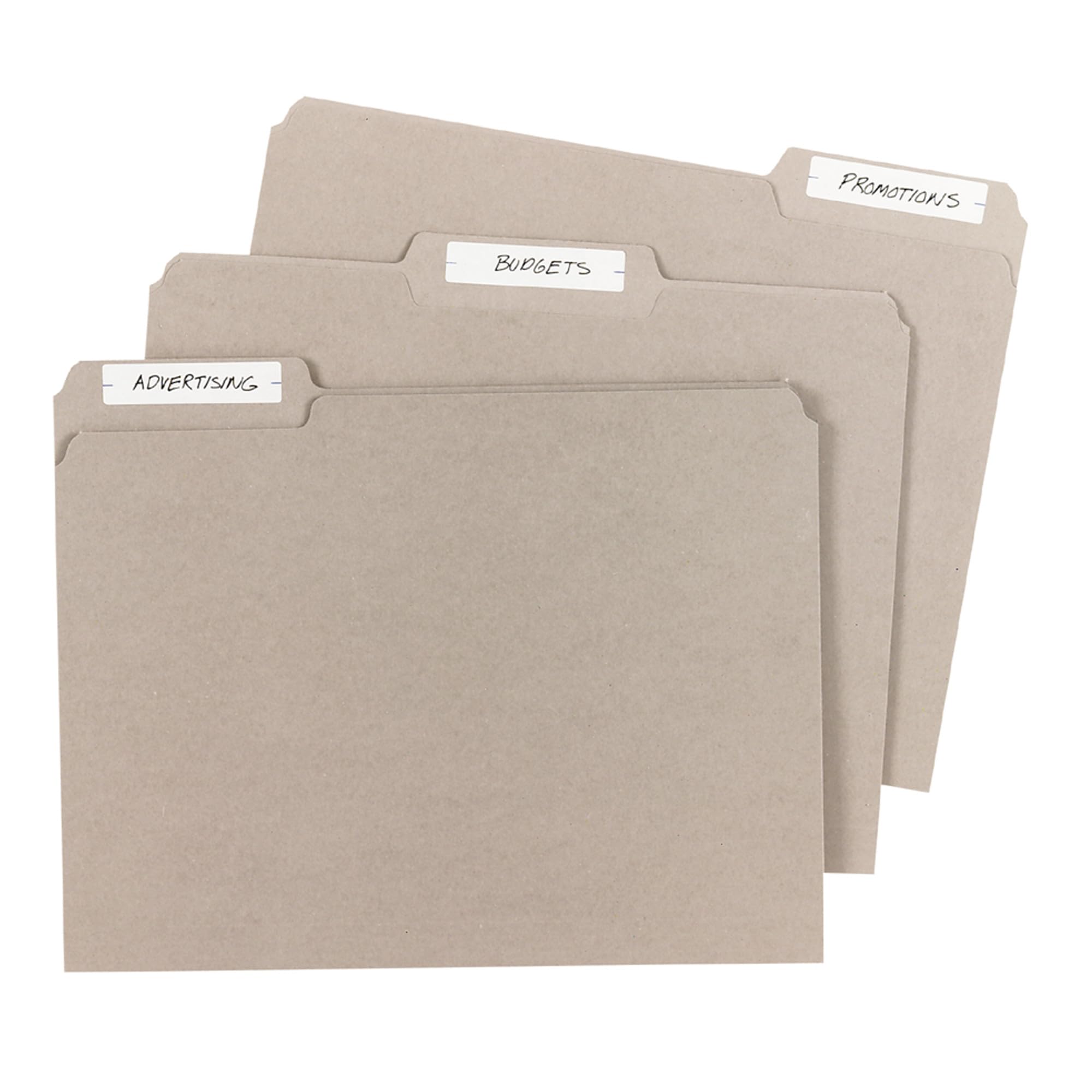 Avery File Folder Labels, 5/8" x 2-3/4", White, Non-Printable, 156 Blank Labels Total (6141)