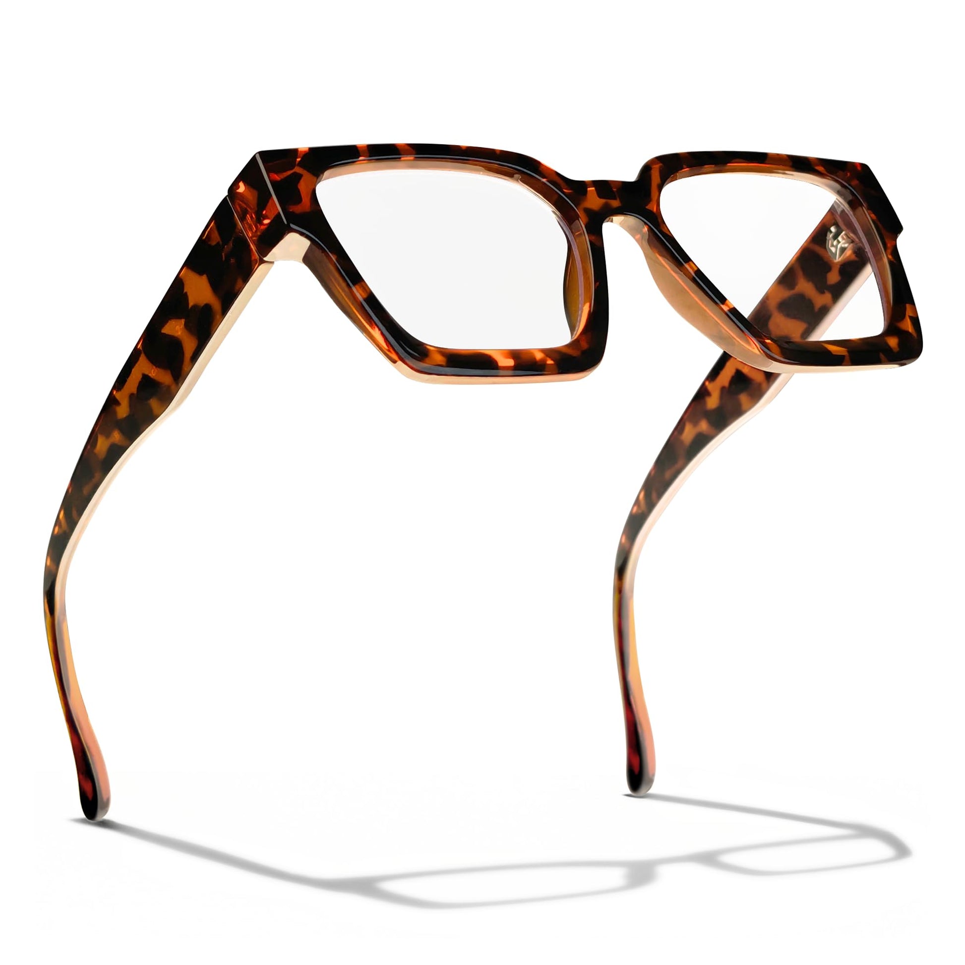 livho Oversized up to 99% Blue Light Blocking Glasses for Woman - Rectangle Fashion Glasses for Computer, Chic Preppy Frame - Anti Eyestrain
