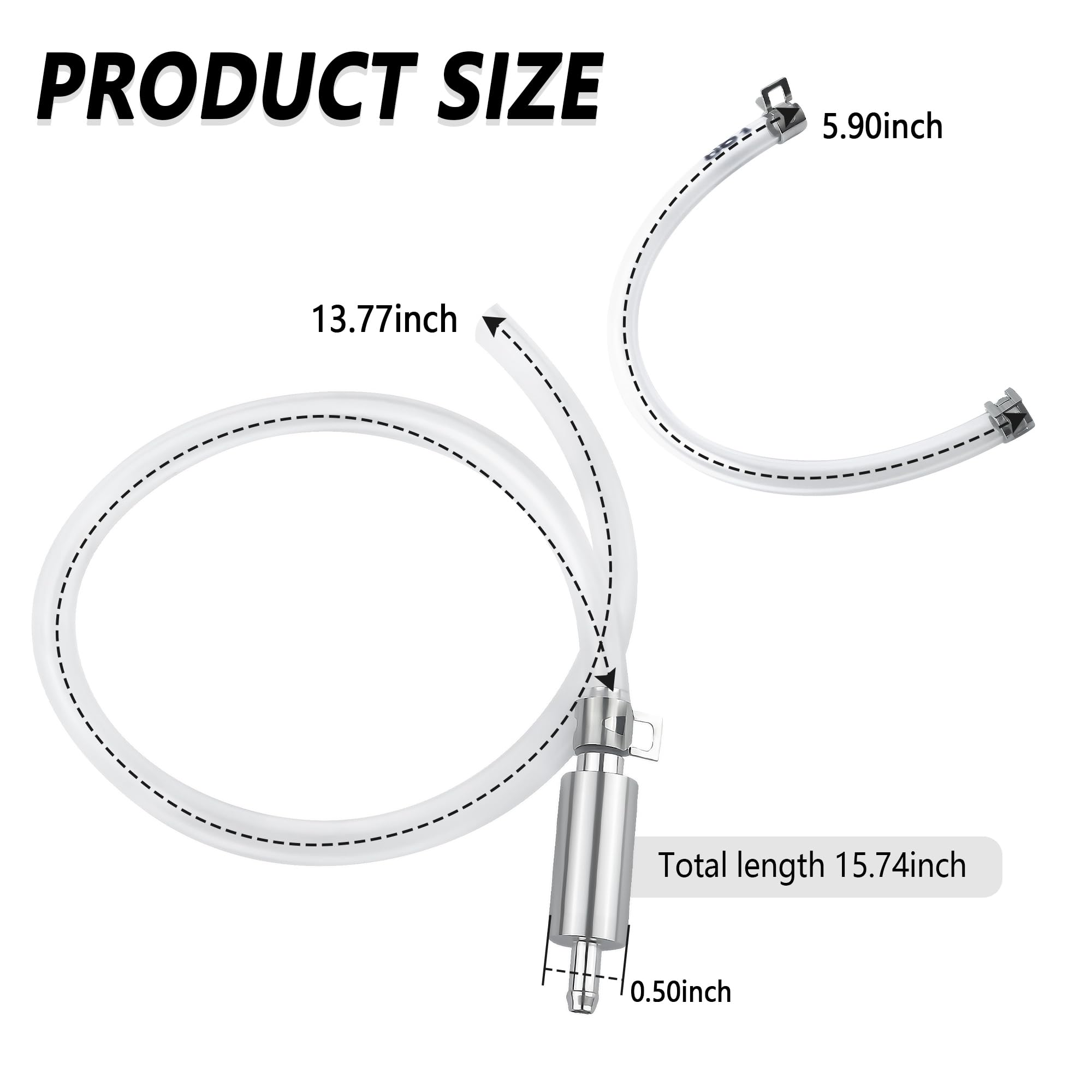 IHOTDER Car Brake Bleeder Hose with One Way Check Valve,Durable Brake Fluid Bleeder Hoses Replacement,Universal Brake Bleeder Tool Car Accessories for Car Motorbike Bike (1 Set)
