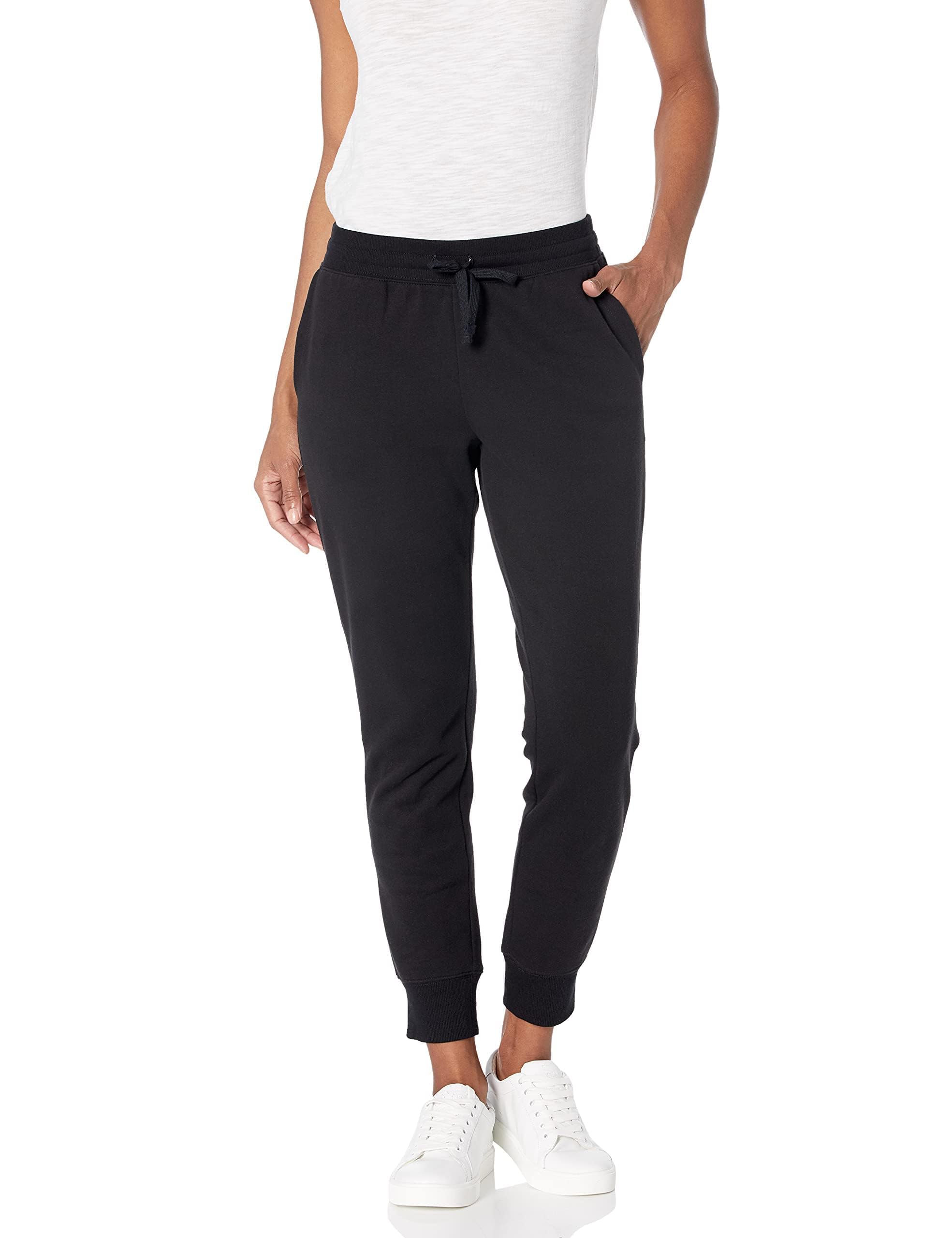Essentials Women's Fleece Jogger Sweatpant (Available in Plus Size), Black, Large