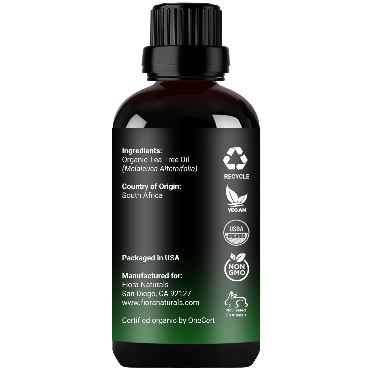 Tea Tree Oil – 100% Pure Organic Tea Tree Essential Oil for Skin, Face, Hair, Scalp, Nails, and Toenail – Therapeutic Grade Tree Tea Oil for Acne & Hair Growth – 1 fl oz - by Fiora Naturals