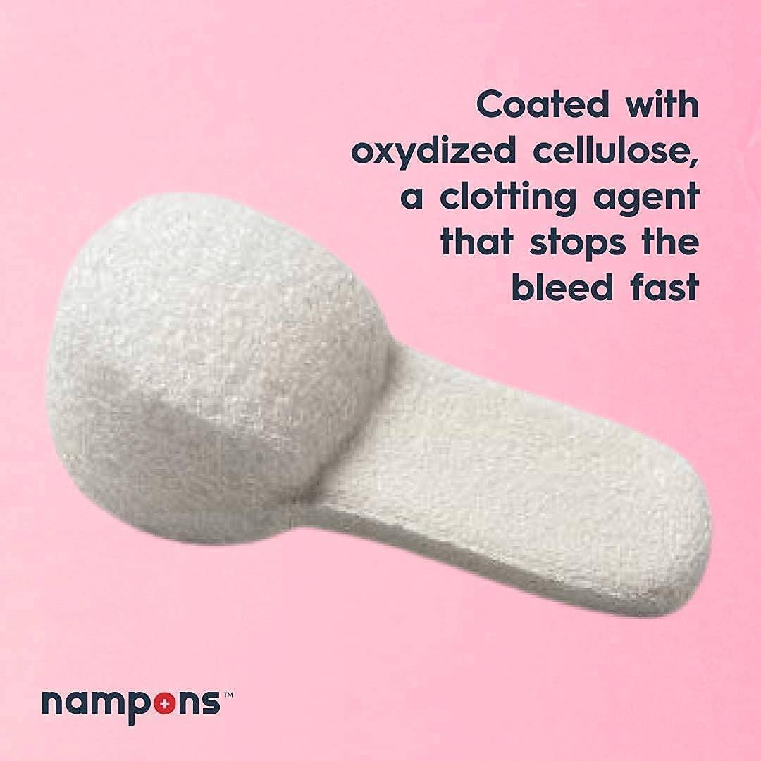 Nampons for Nosebleeds - 12 Nasal Plugs with Clotting Agent to Stop Nosebleeds Fast. Trusted by Doctors, Nurses and First Responders. Safe and Effective for Children, Adults, and Seniors