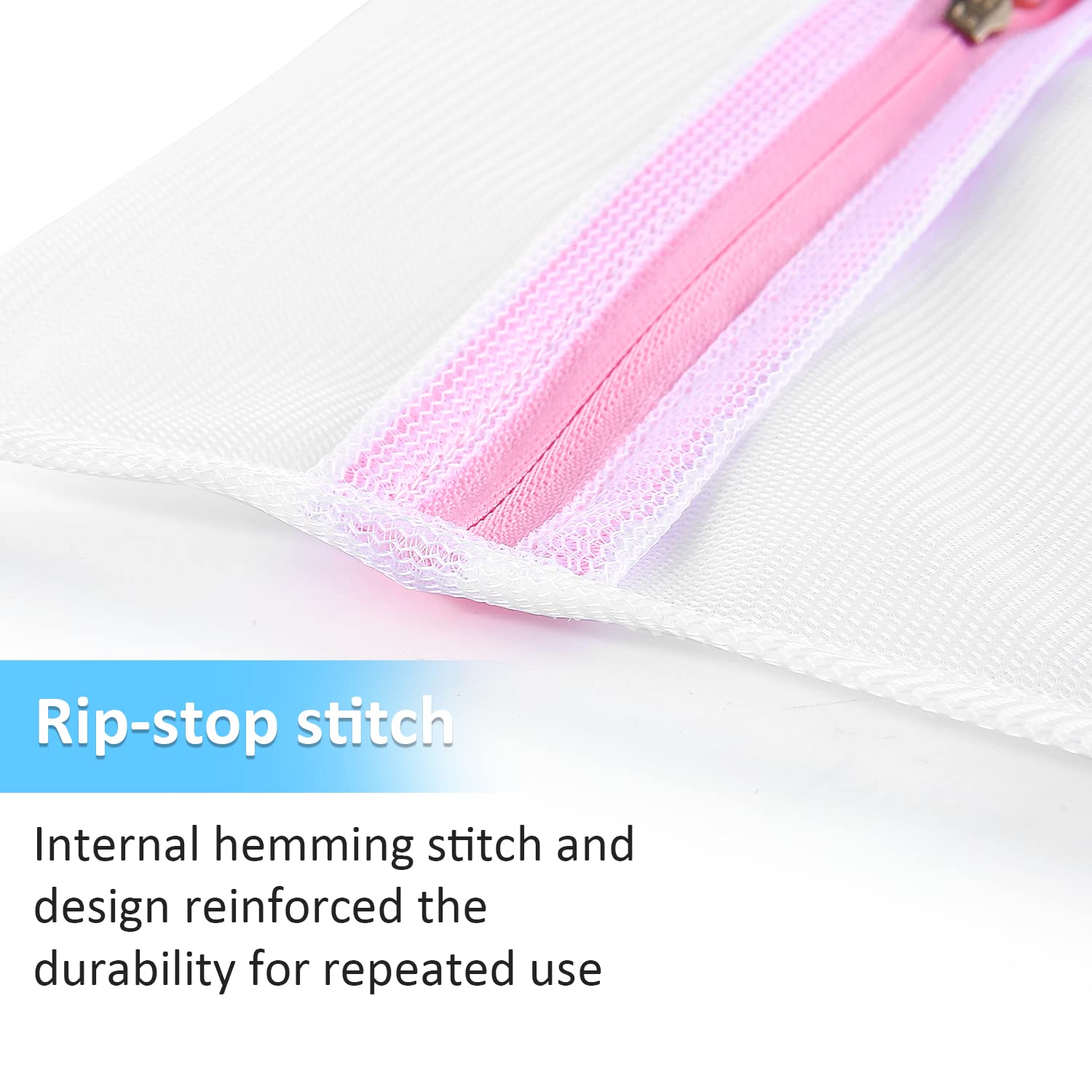 GOGOODA 7Pcs Mesh Laundry Bags for Delicates with Premium Zipper, Travel Storage Organize Bag, Clothing Washing Bags for Laundry, Blouse, Bra, Hosiery, Stocking, Underwear, Lingerie
