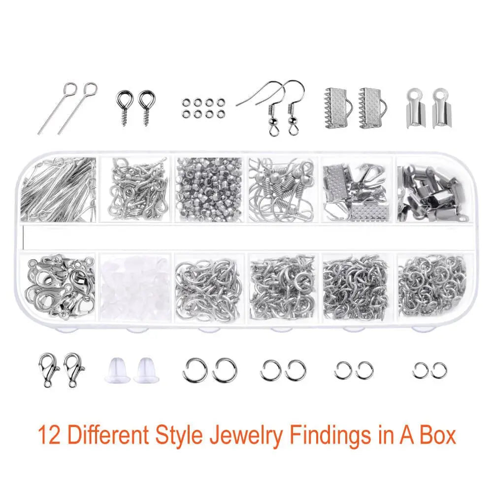 PAXCOO Jewelry Making Supplies Kit with Tools, Wires, Findings for Jewelry Repair and Beading