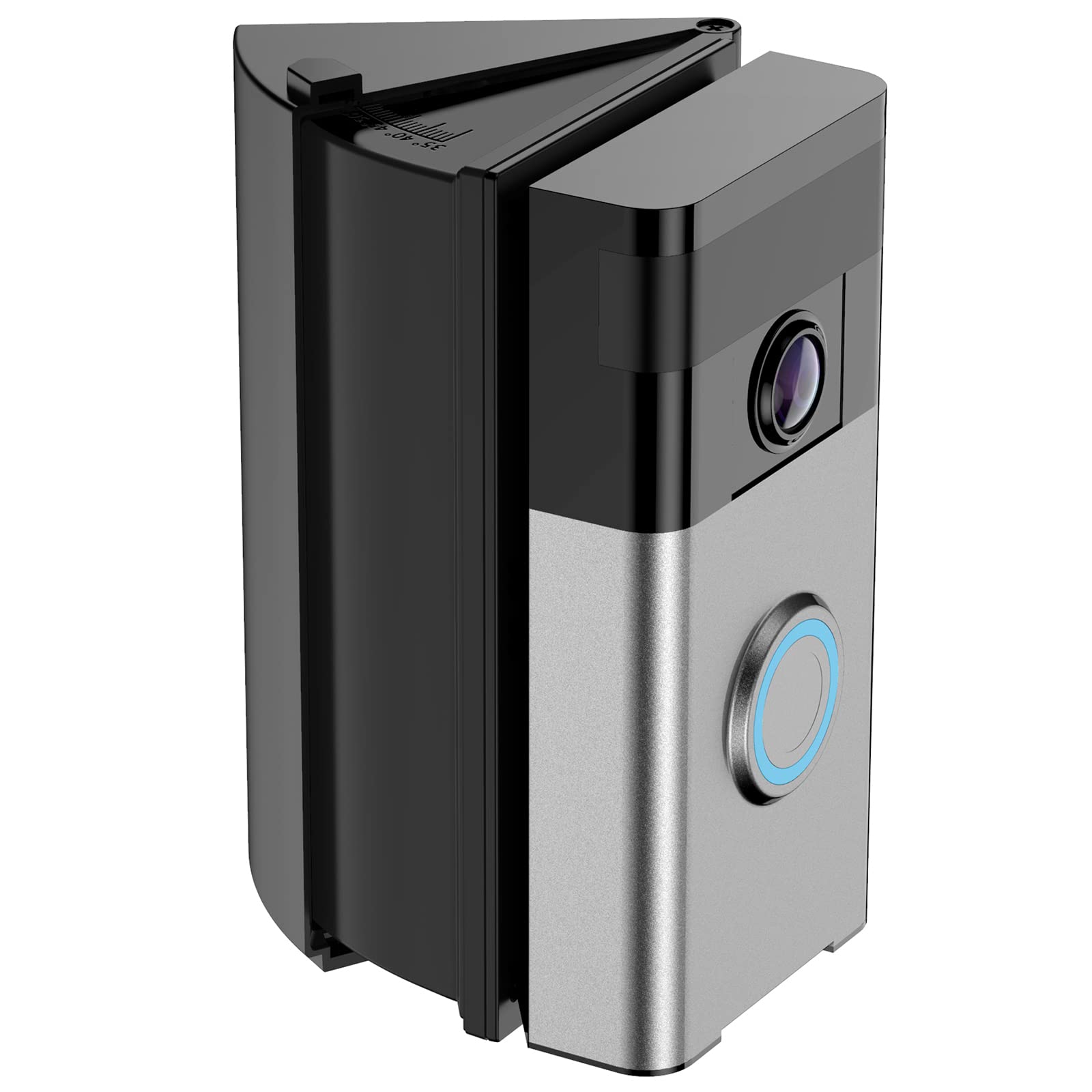 RIOVO Adjustable 30 to 55 Degree Doorbell Angle Mount Compatible with Ring/Blink Video Doorbell/Battery Doorbell, Replacement Angle Adjustment Adapter Mounting Bracket Wedge Kit