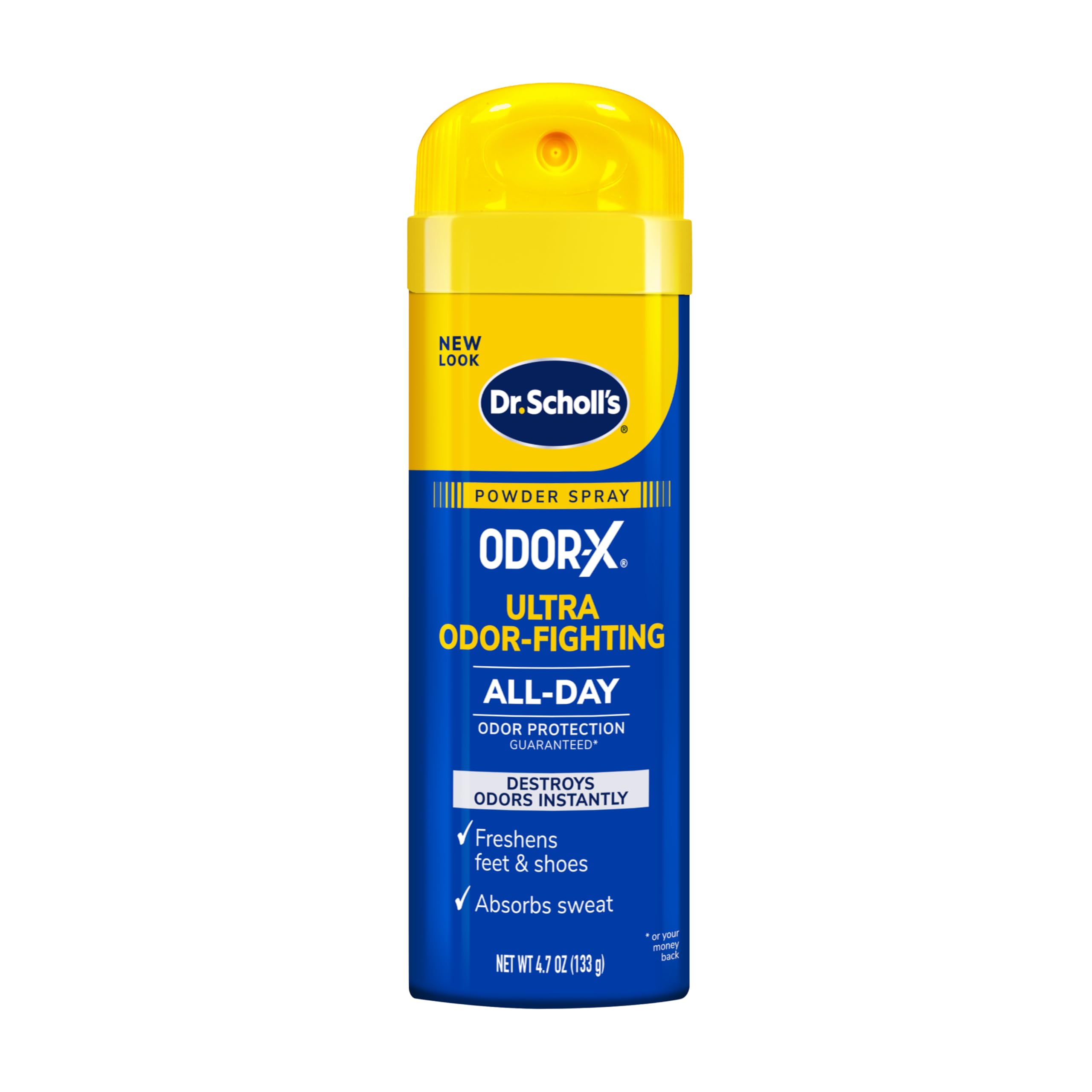 دكتور شول بخاخ بودرة ODOR-X ULTRA لمقاومة الرائحة الفائقة، 4.7 أوقية // يقضي على الروائح فورًا - حماية من الرائحة طوال اليوم - ينعش القدمين والأحذية