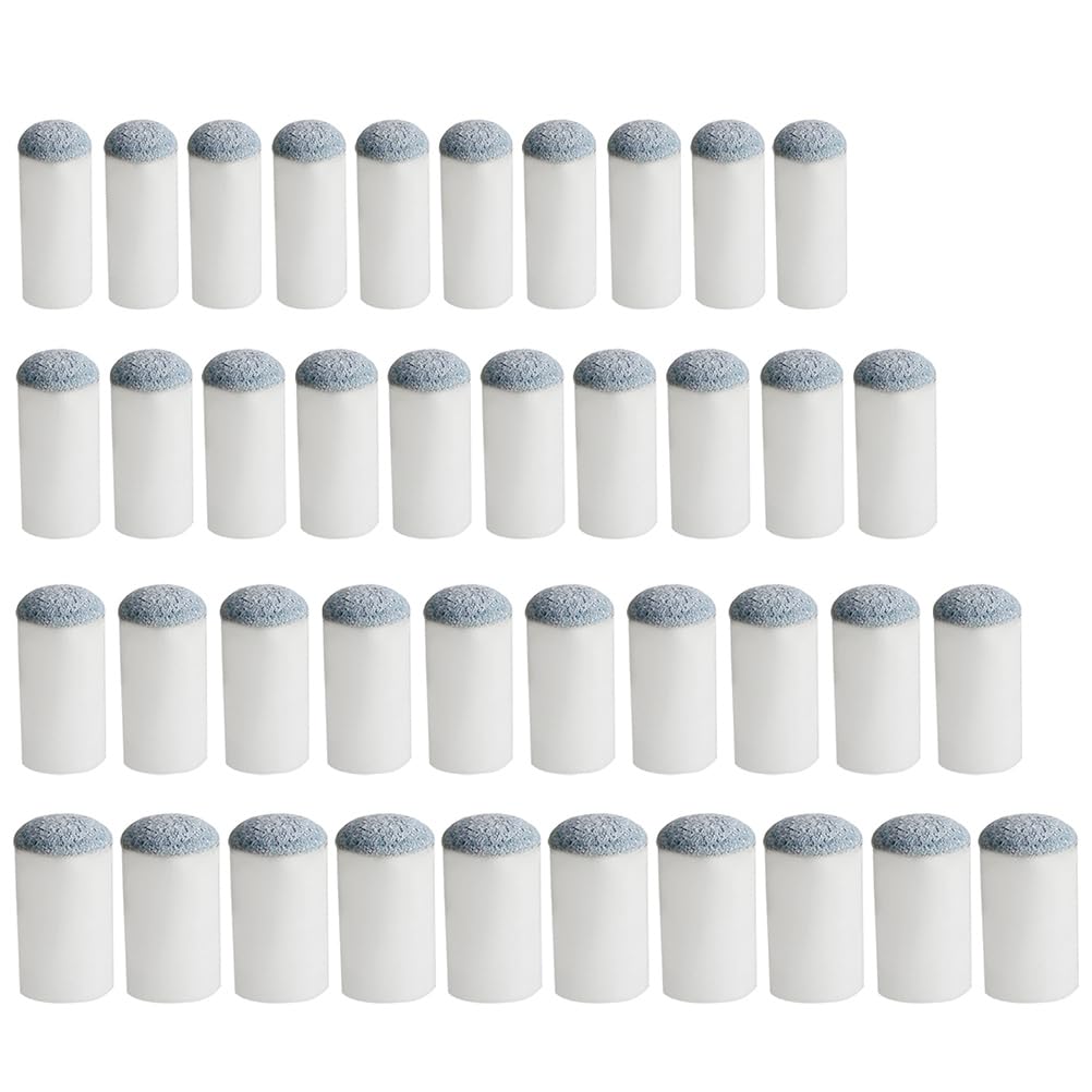 Pengxiaomei 40 Stück aufsteckbare Pool-Queue-Spitzen Ersatz Billard-Queue-Spitzen 4 Größen aufsteckbare Queue-Spitzen (9mm/10mm/12mm/13mm, jede Größe 10 Stück)