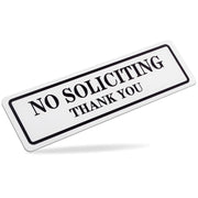 Qofaoye No Soliciting Sign for House That Keeps Solicitors Away, Super strong tape for all surfaces, 8.3 × 2.4 In,2025 version, Perfect for Home Office Front Doors, Windows, Walls, Courtyard
