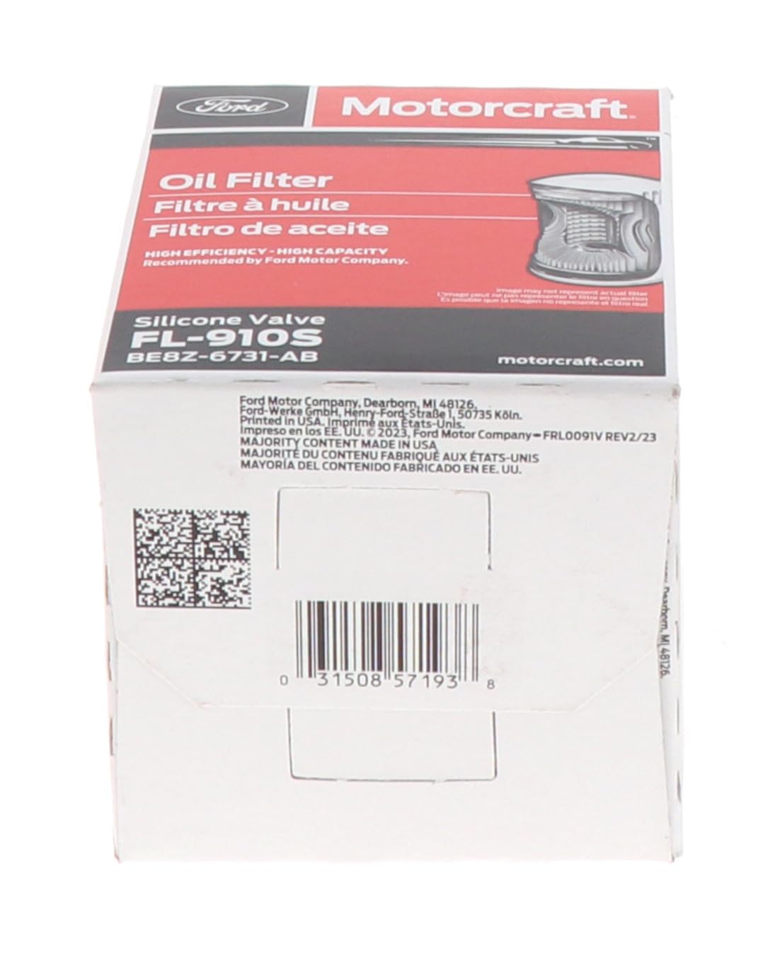 Motorcraft - Oil Filter (FL910S)