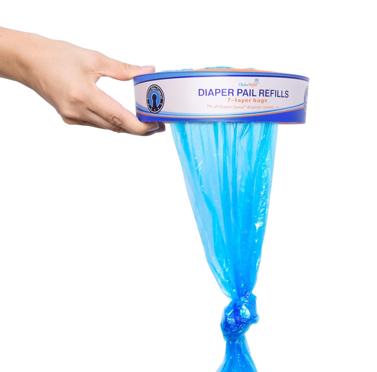 ChoiceRefill Compatible with Diaper Genie Pails, 4-Pack, 1300count
