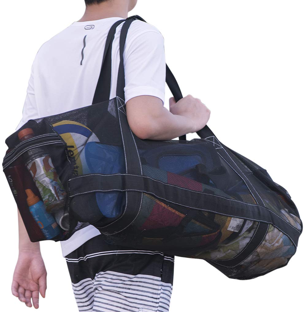 Bulex XXL Netztasche für Tauchausrüstung oder Schnorchelausrüstung, extra große Tasche für Schnorchelausrüstung, ideal für Strand, Pool, Schwimmen, Freitauchen, Kajak, Speerfischen