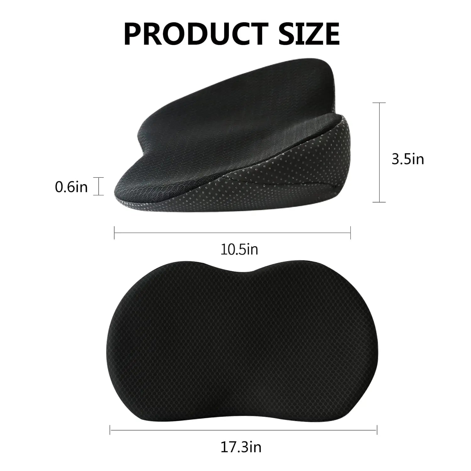 Livtribe Car Seat Cushion - Memory Foam Car Seat Pad - Sciatica & Lower Back Pain Relief - Car Seat Cushions for Driving - Road Trip Essentials for Drivers(Black)