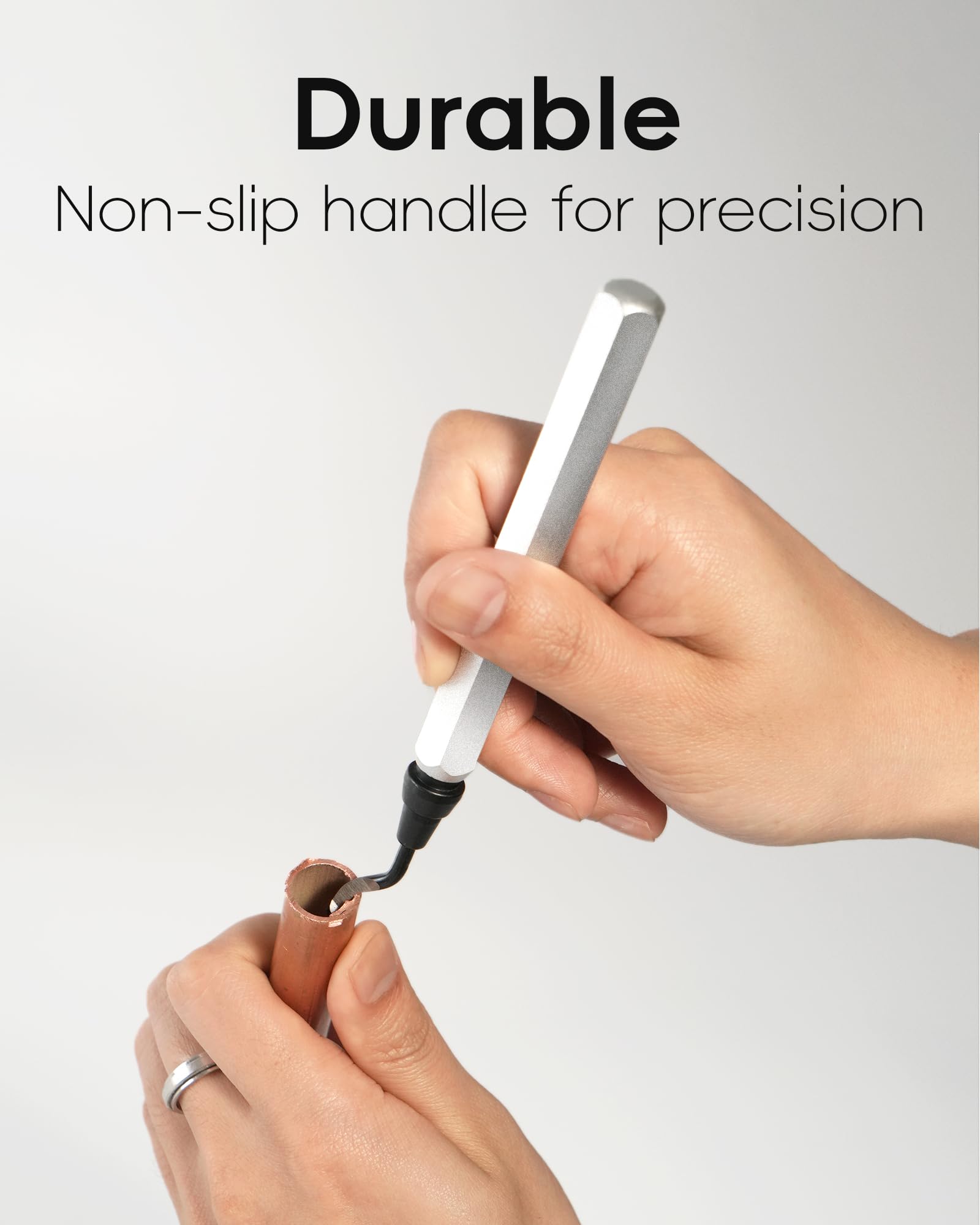 voltrish 11-Blade Deburring Tool for 3D Printing, Premium High-Speed Steel Blades for Smooth Edge Finishing - Ideal for HVAC, Metal & Resin & Professional Conduit Reaming, 3D Printer Accessories