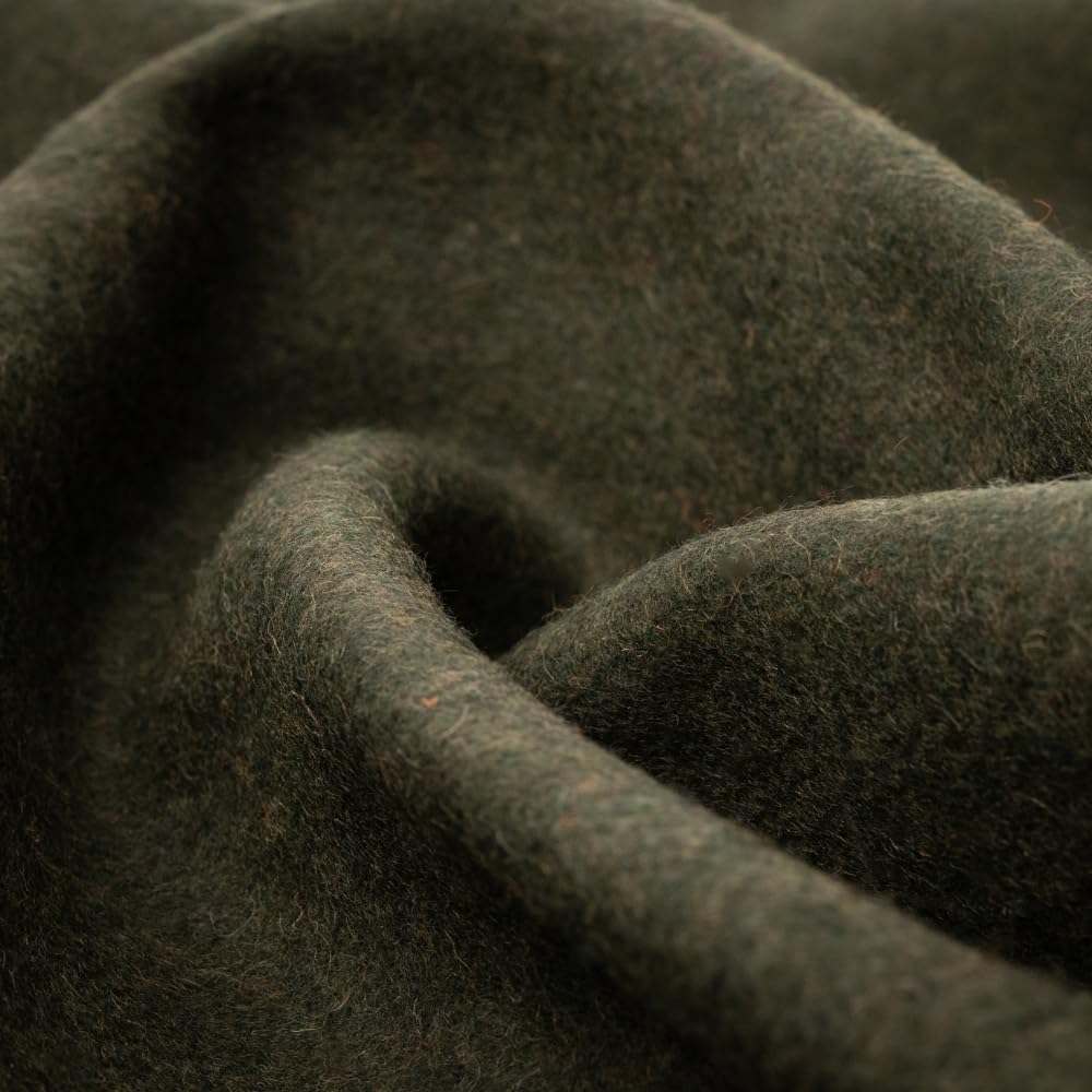 Arcturus Military Wool Blanket - Warm, Thick, Washable - Great for Outdoors, Camping, Stadium Blanket, Picnics, Travel - Car & Bushcraft Survival Kits, Large 64" x 88" 4.5 lb