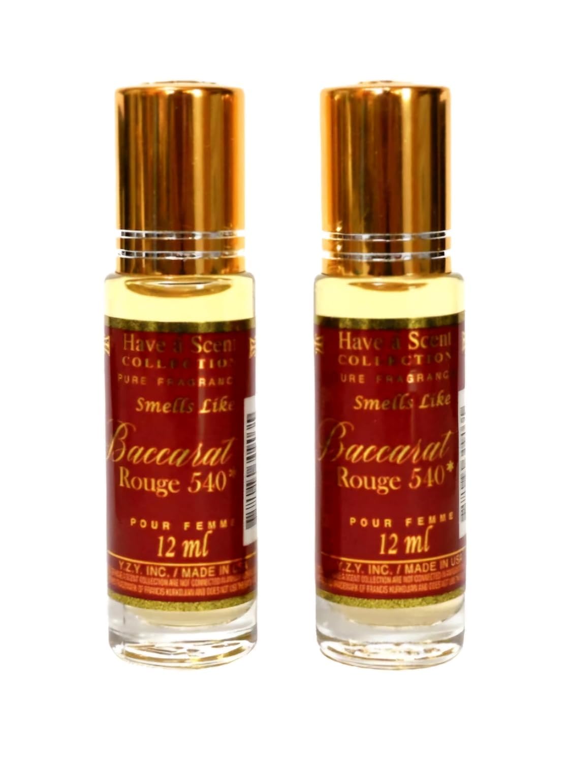 زيت عطري عام "بكرات روج 540" 12 مل (عبوة من قطعتين)