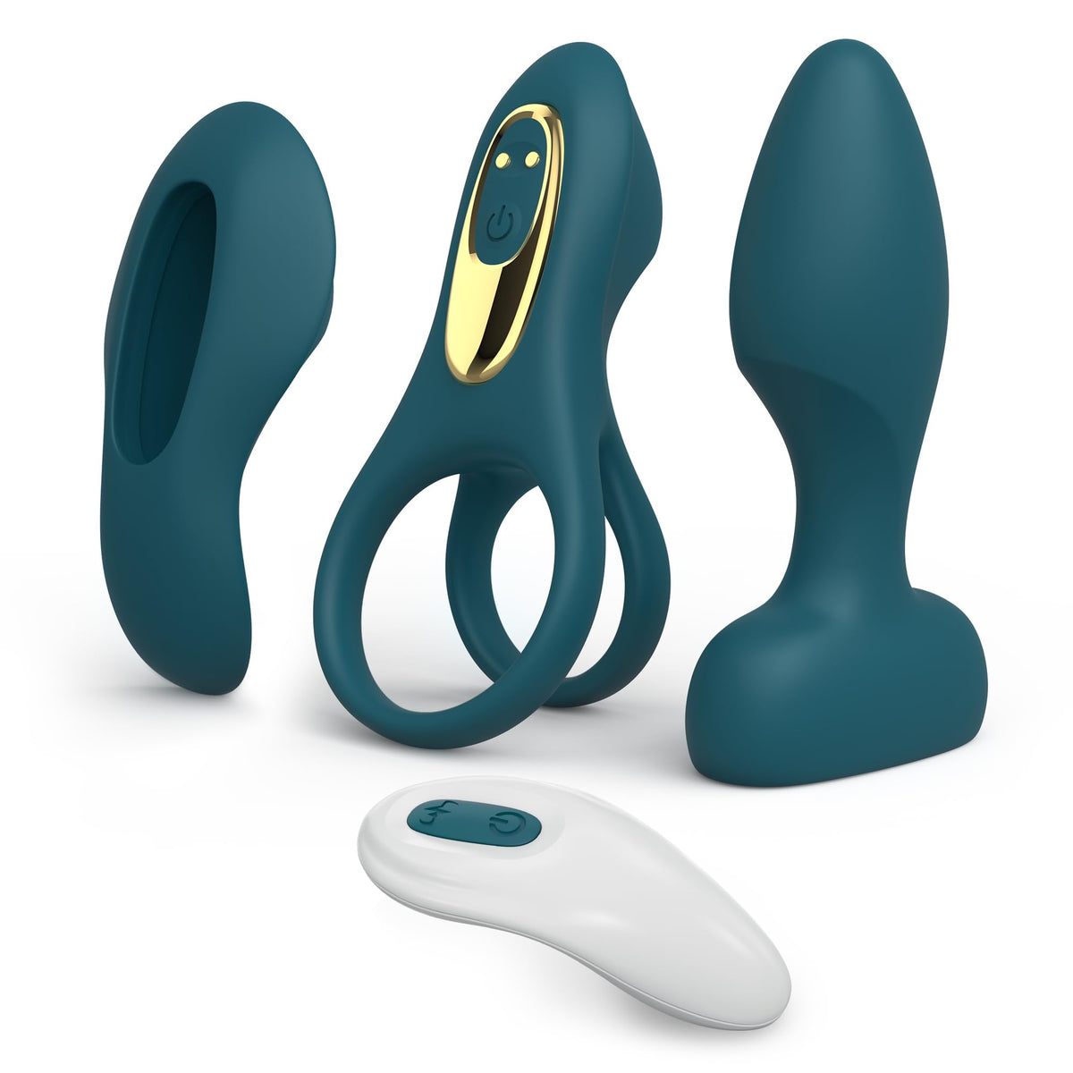 Tracy's Dog Vibrator-Set für Paare – inklusive vibrierendem Cockring, Höschenvibrator und Analsex-Plug mit abnehmbarem, wiederaufladbarem Bullet, ferngesteuertes Sexspielzeug-Set für Erwachsene, für Frauen und Paare