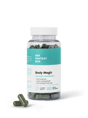 Her Fantasy Box | Body Magic Chlorophyll Capsules – Vegan Detox & Digestion Support, Gut & Skin Health, Natural Energy Booster – 30 Capsules (200 mg)