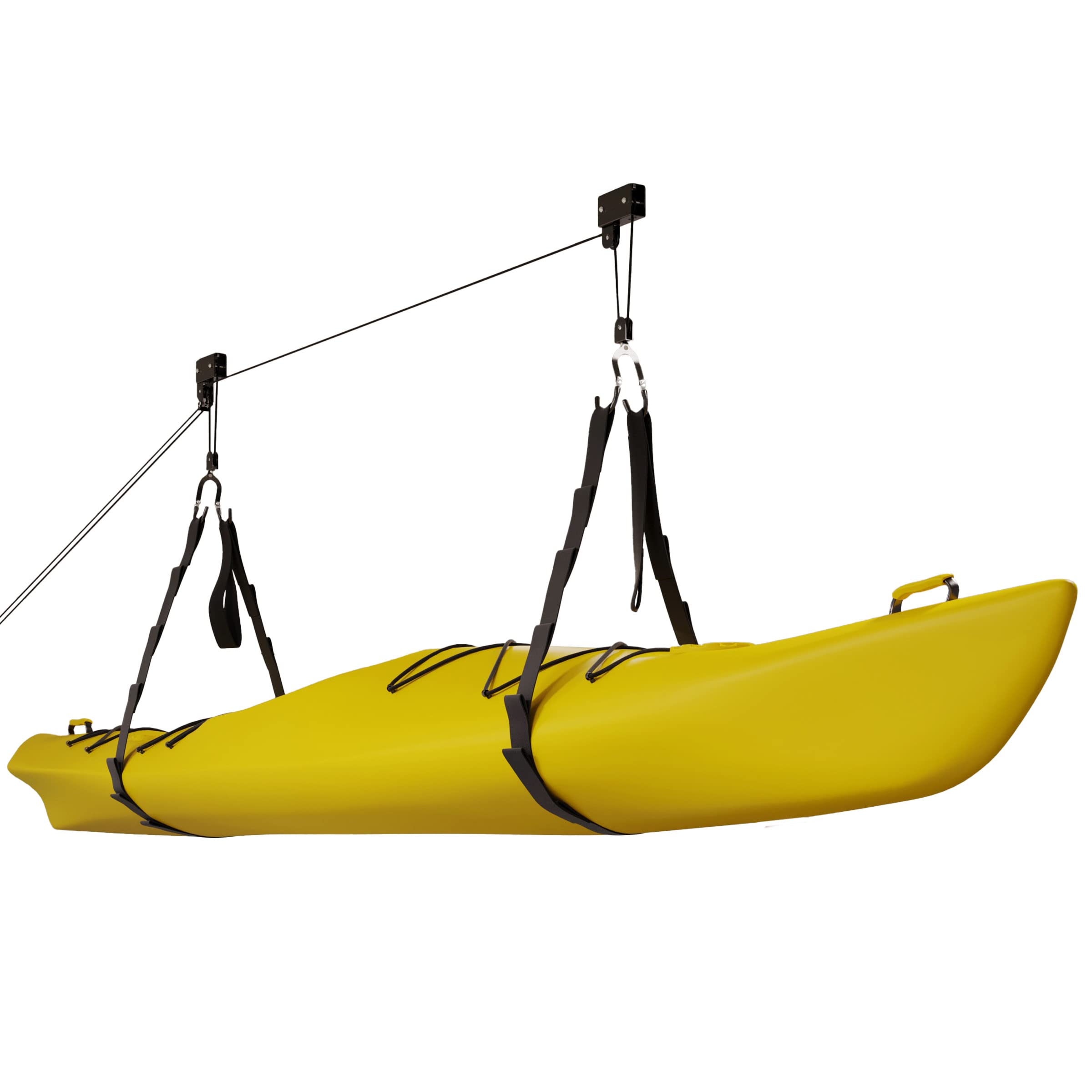 RAD Sportz Kayak Hoist Quality Garage Storage Canoe Lift with 125 lb Capacity Even Works as Ladder Lift Premium Quality