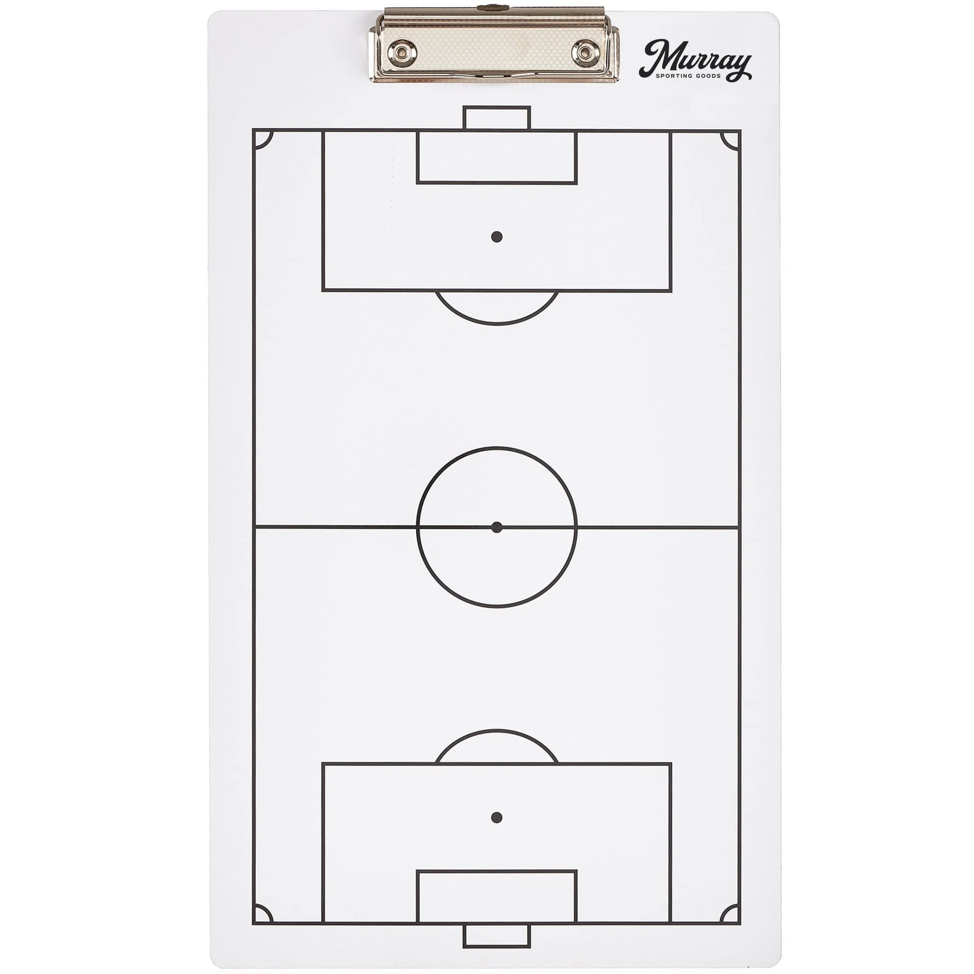 Murray Sporting Goods Dry Erase Coaches Clipboard | Double-Sided Dry Erase White Board (Soccer)