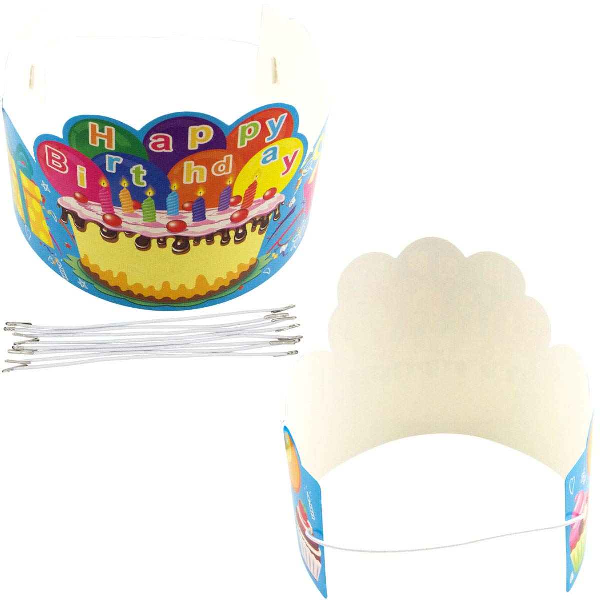 Fancy Land Birthday Crowns for Kids Family Birthday Classroom School VBS Party Supplies Pack of 30 Classroom Must Haves Kindergarten Preschool Pre K