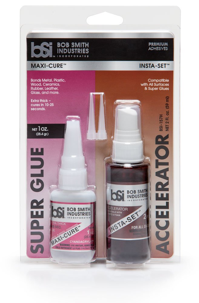 Bob Smith Industries BSI-157H Maxi Cure/Insta-Set Combo Pack (3 أوقيات مجمعة)، شفاف
