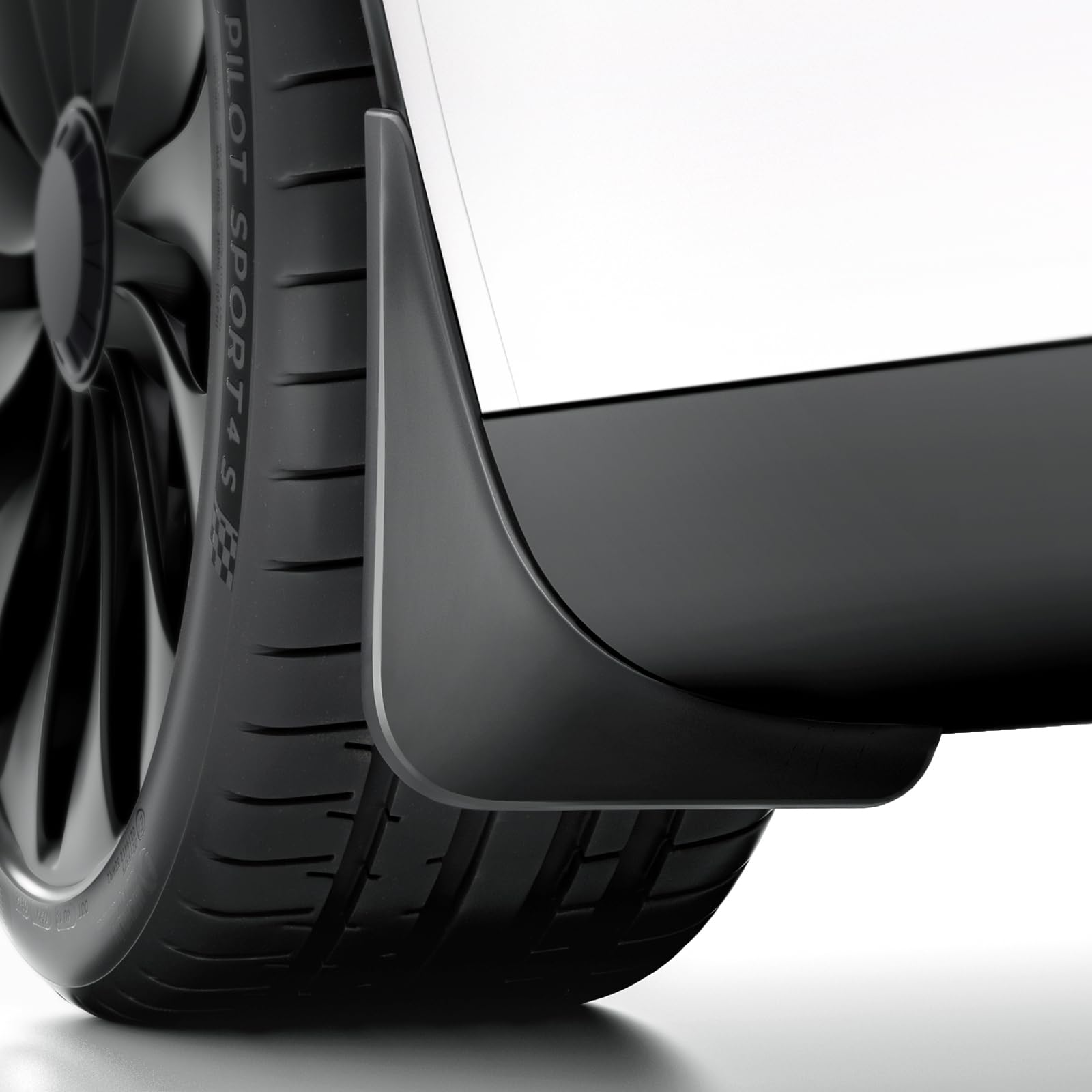 REEVAA 2025 Tesla New Model Y Juniper Accessories - Mud Flaps [Protect Paint, No Drilling Required] All-Weather Mud Guard Body Kits for Model Y Juniper 2025-2026, Black (Set of 4)