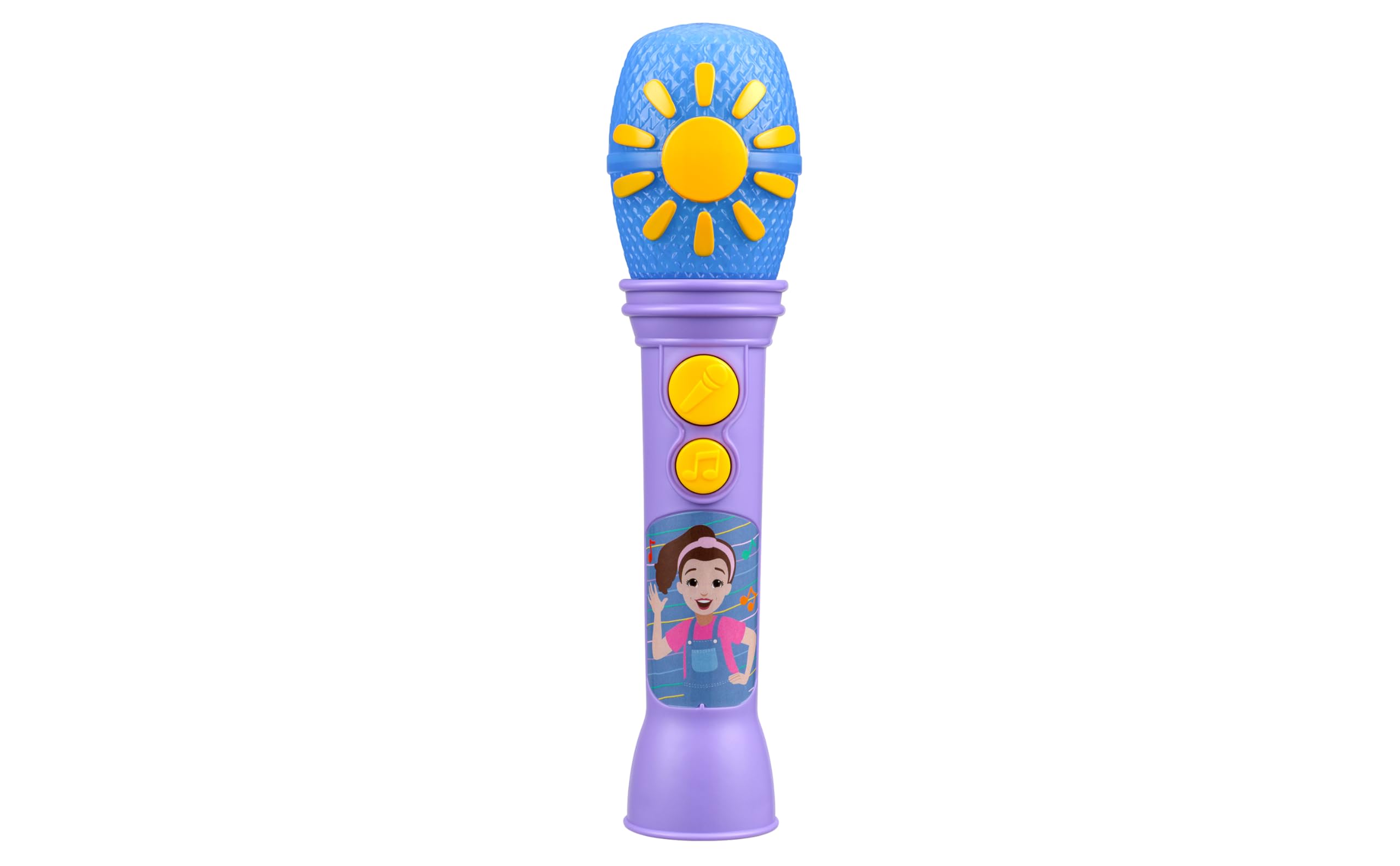 eKids Ms Rachel Toy Microphone for Kids, Includes Built-in Music and Lights, Toddler Toys for Ages 18 Months and Up (Purple)