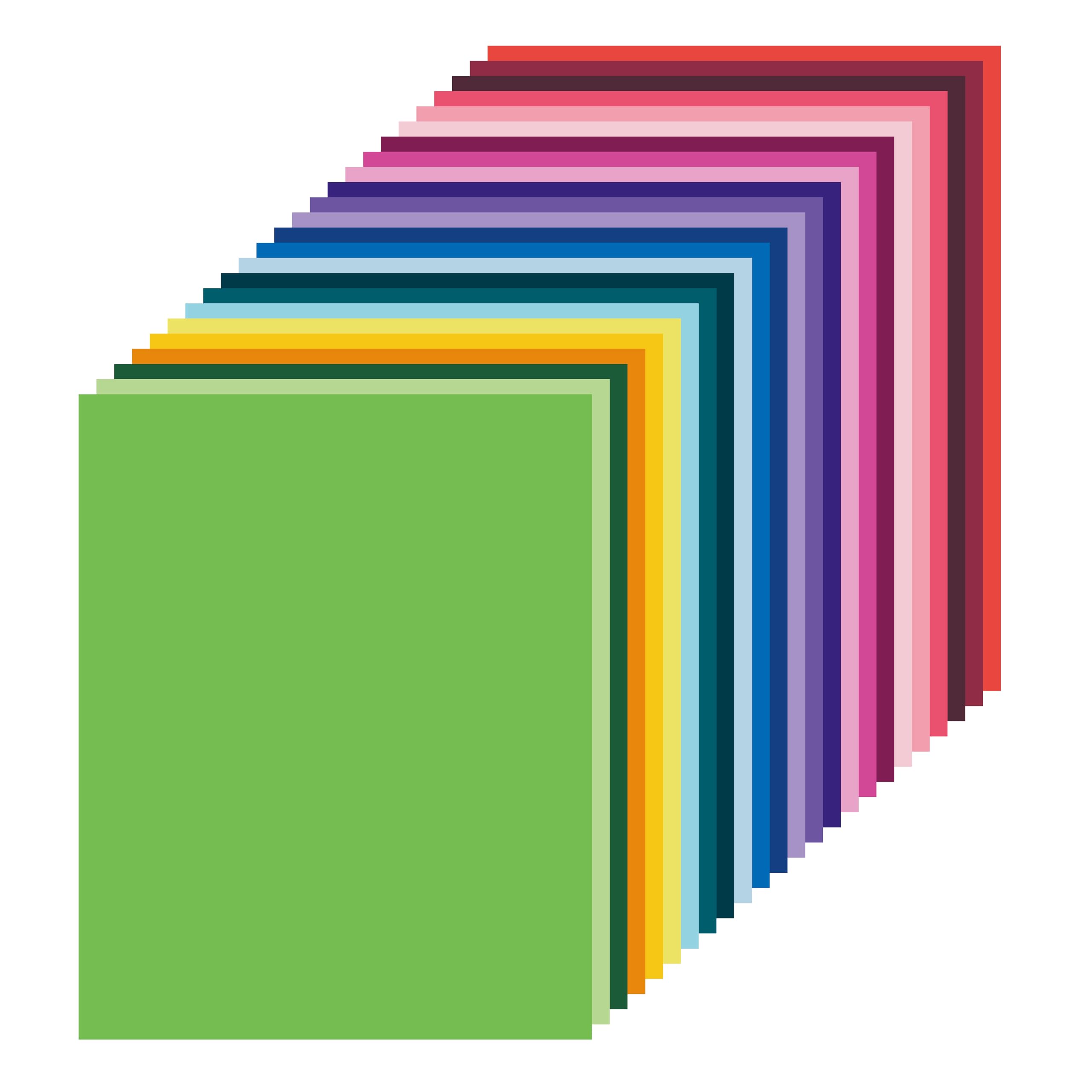Livholic 120 Sheets Colored Card Stock Printer Paper, 120 GSM 32 lb 24 Colors Pastel Construction Paper for Scrapbook Office Printing DIY Craft (120GSM)